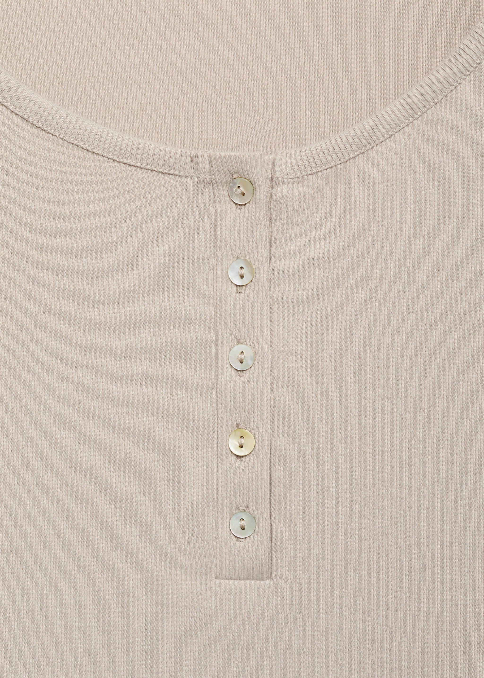 Camiseta punto canalé botones - Detalle del artículo 8