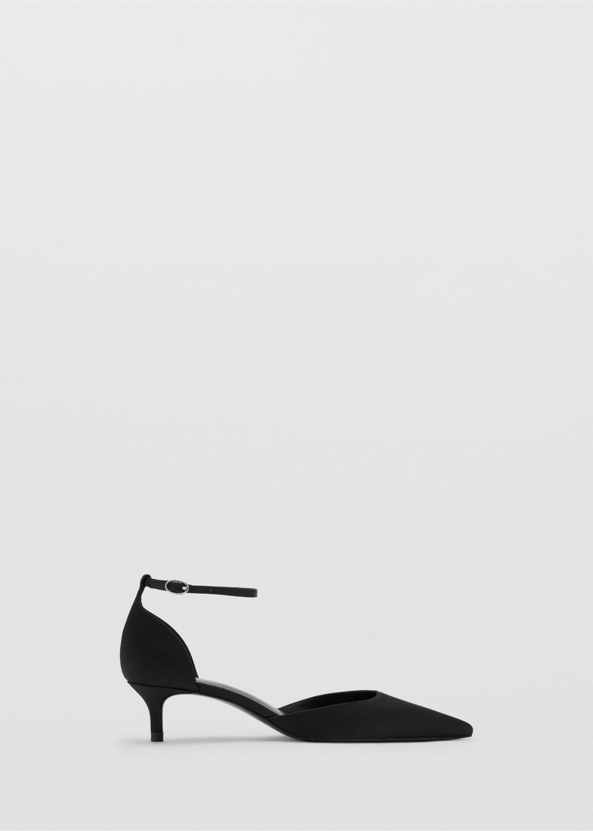 Kitten-heeled shoes with ankle strap - Article without model, Black. Ref: 17064111-00.