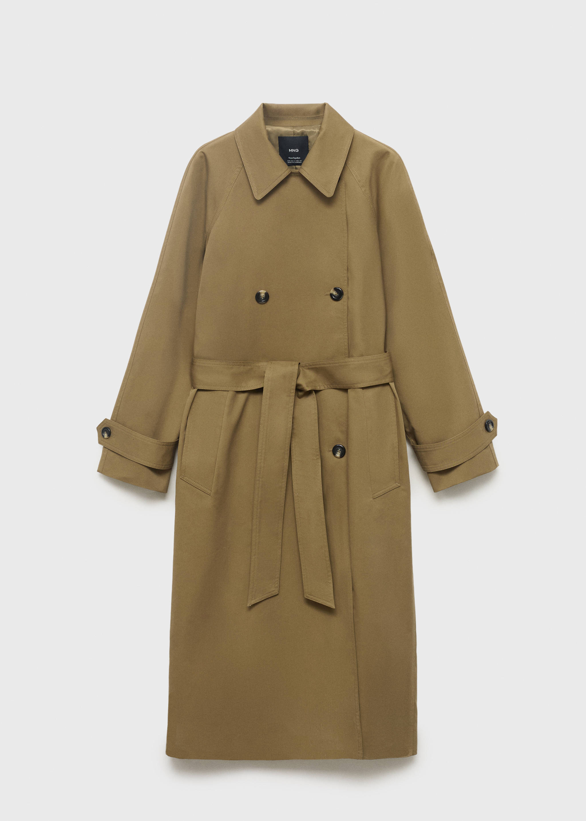 Long double-breasted trench coat - Article without model