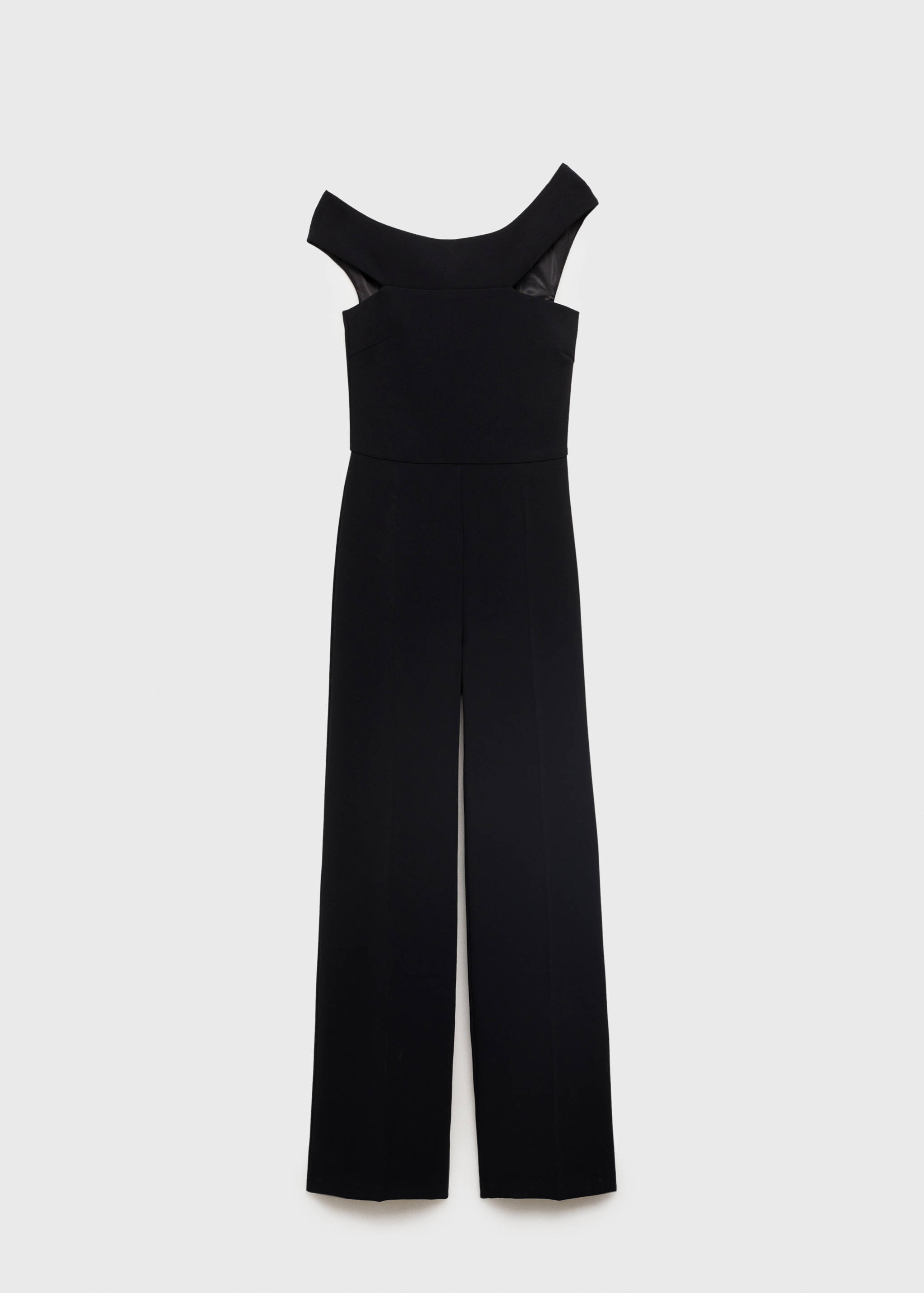 Long jumpsuit with asymmetrical neck - Article without model