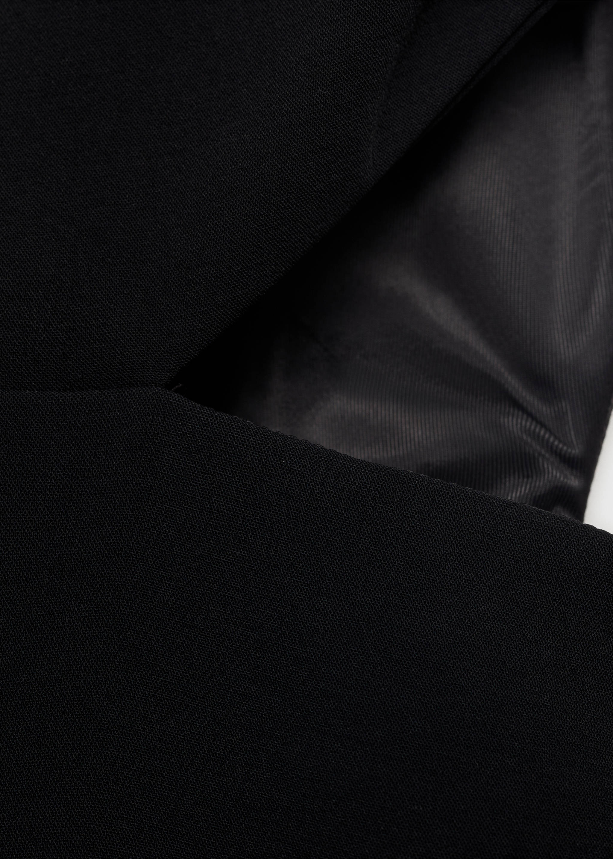 Long jumpsuit with asymmetrical neck - Details of the article 0, Black. Ref: 17064118-00.
