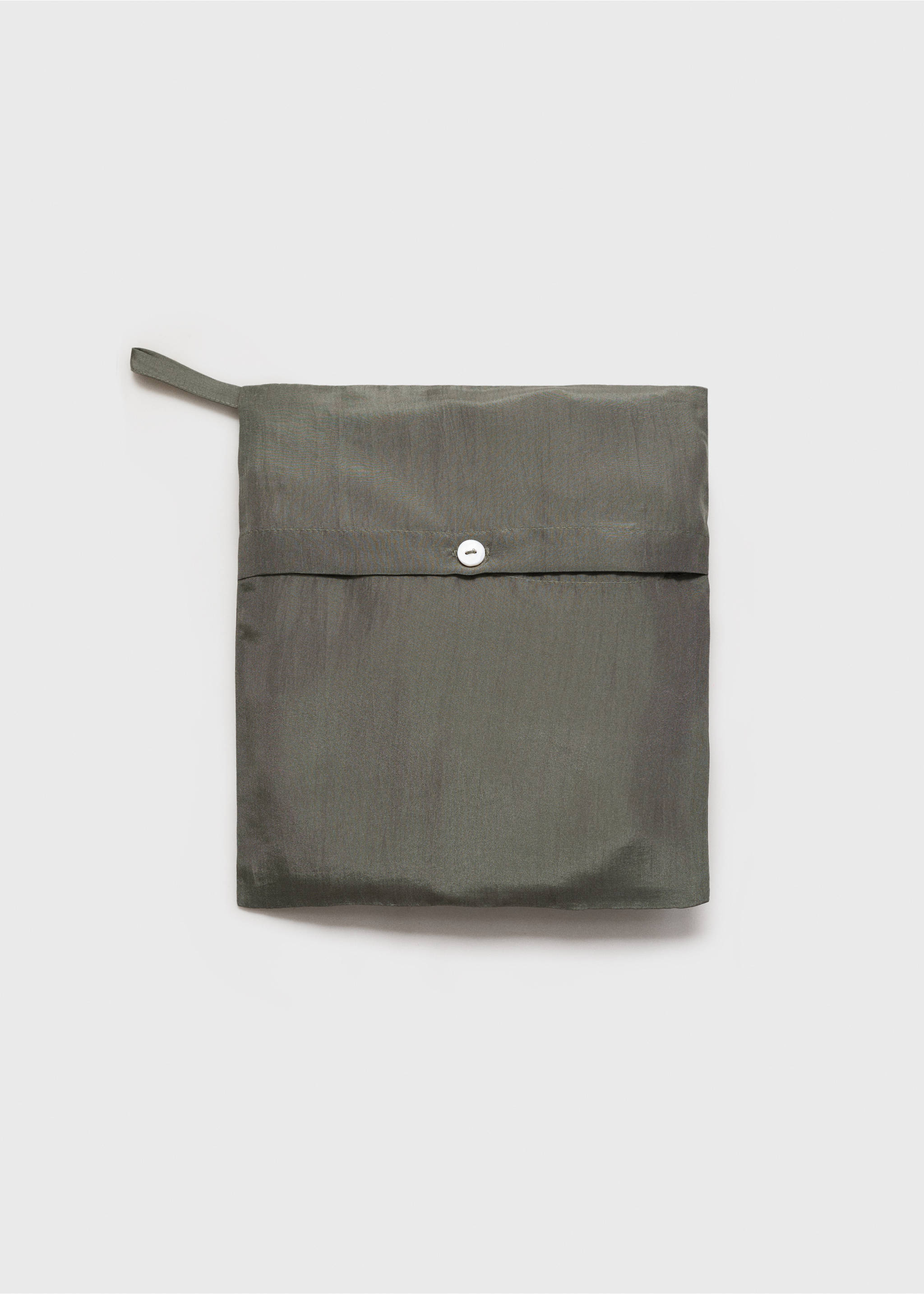 Silk long shirt - Details of the article 0, Forest Green. Ref: 17064126-00.