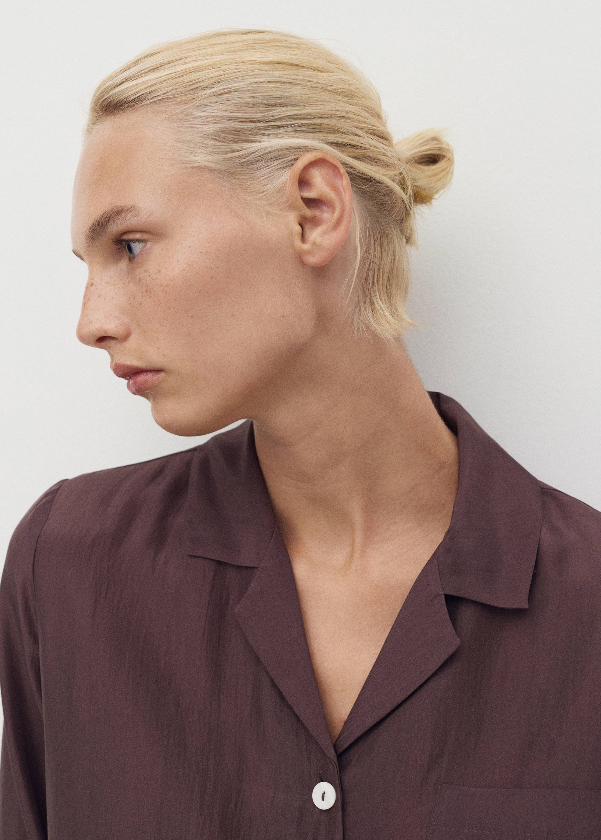 Chemise longue en soie - Détail de l'article 1