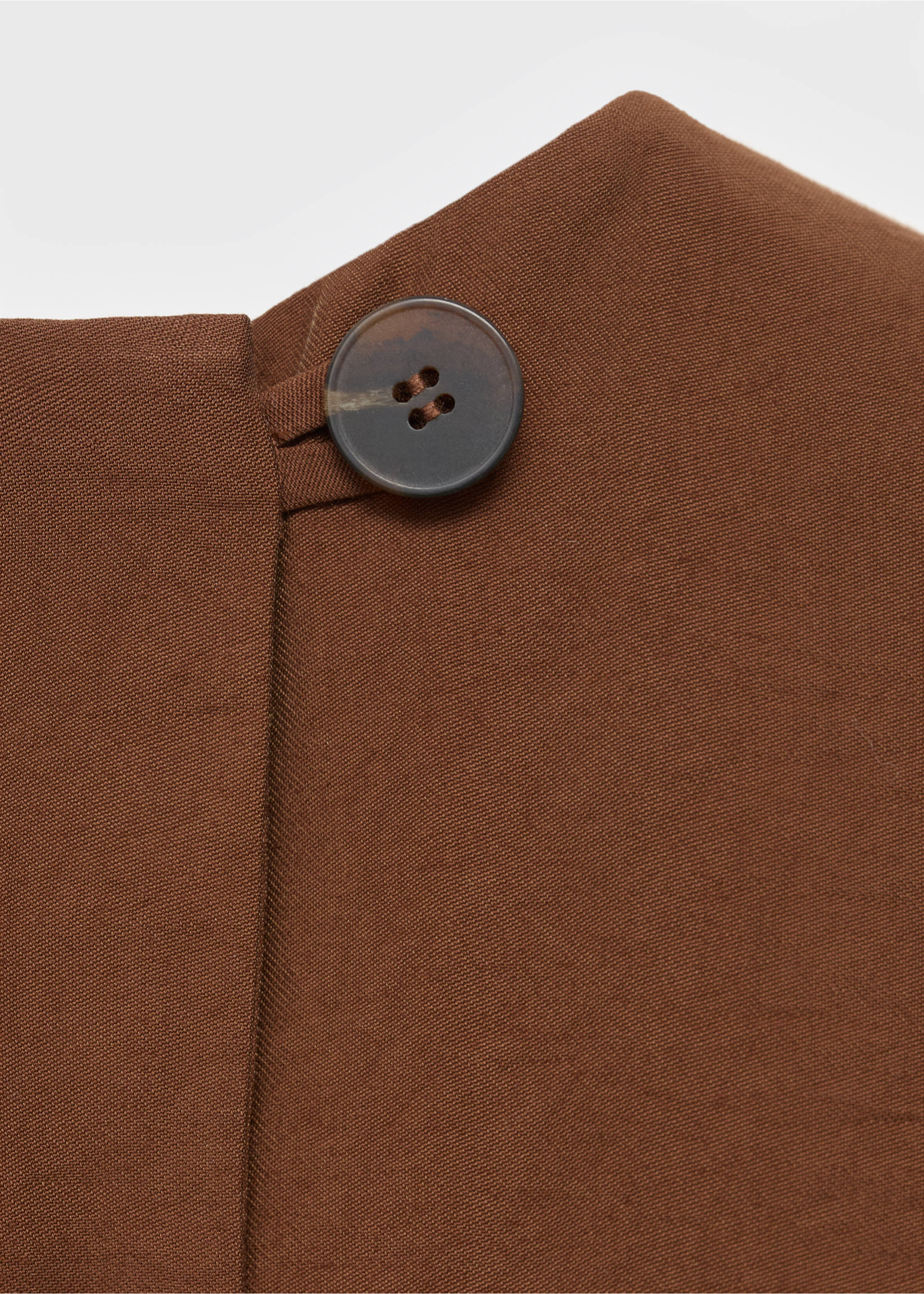 Cropped top met knopen - Detail van het artikel 8, Bruin. Ref: 17064142-00.