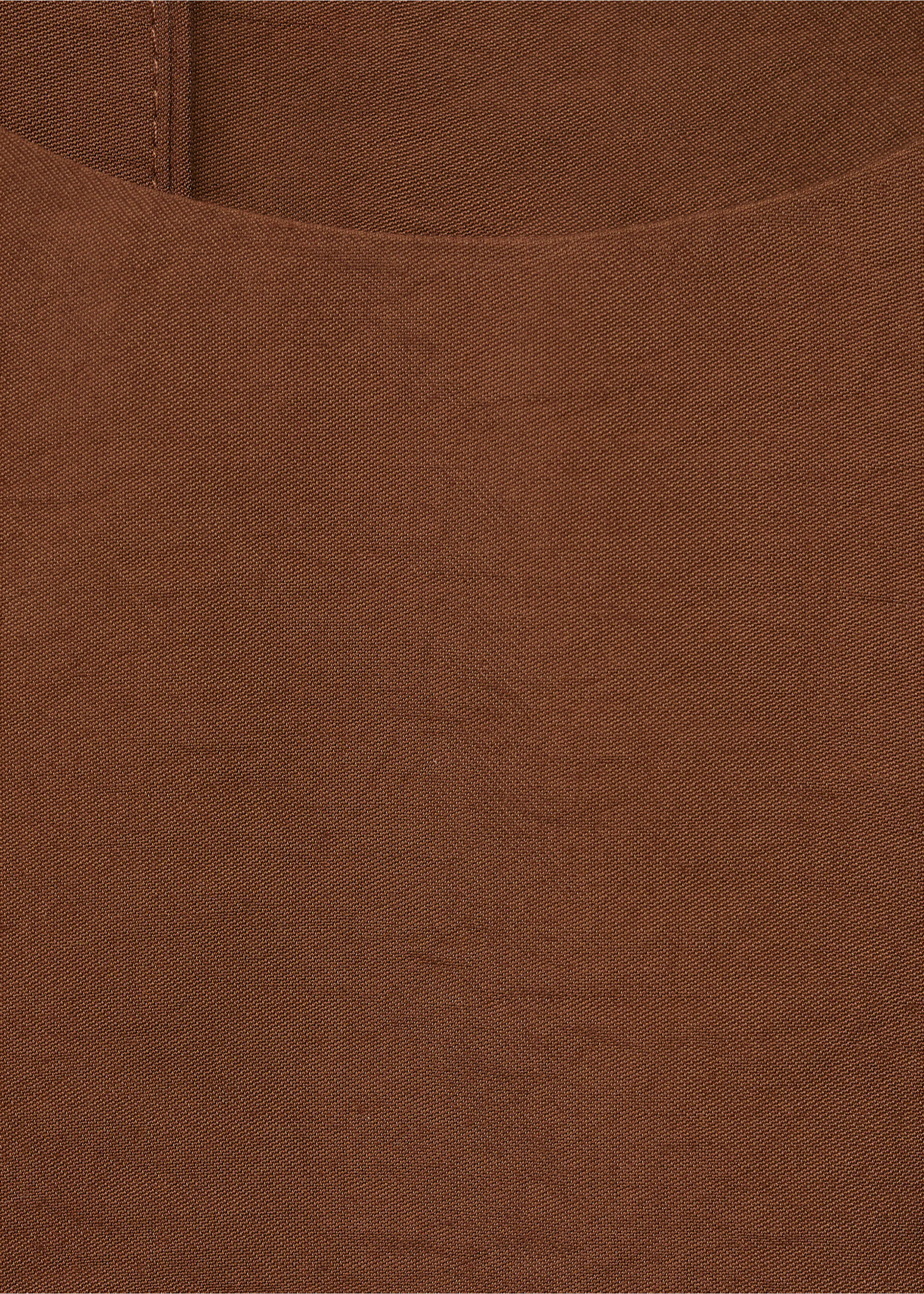 Cropped top met knopen - Detail van het artikel 0, Bruin. Ref: 17064142-00.