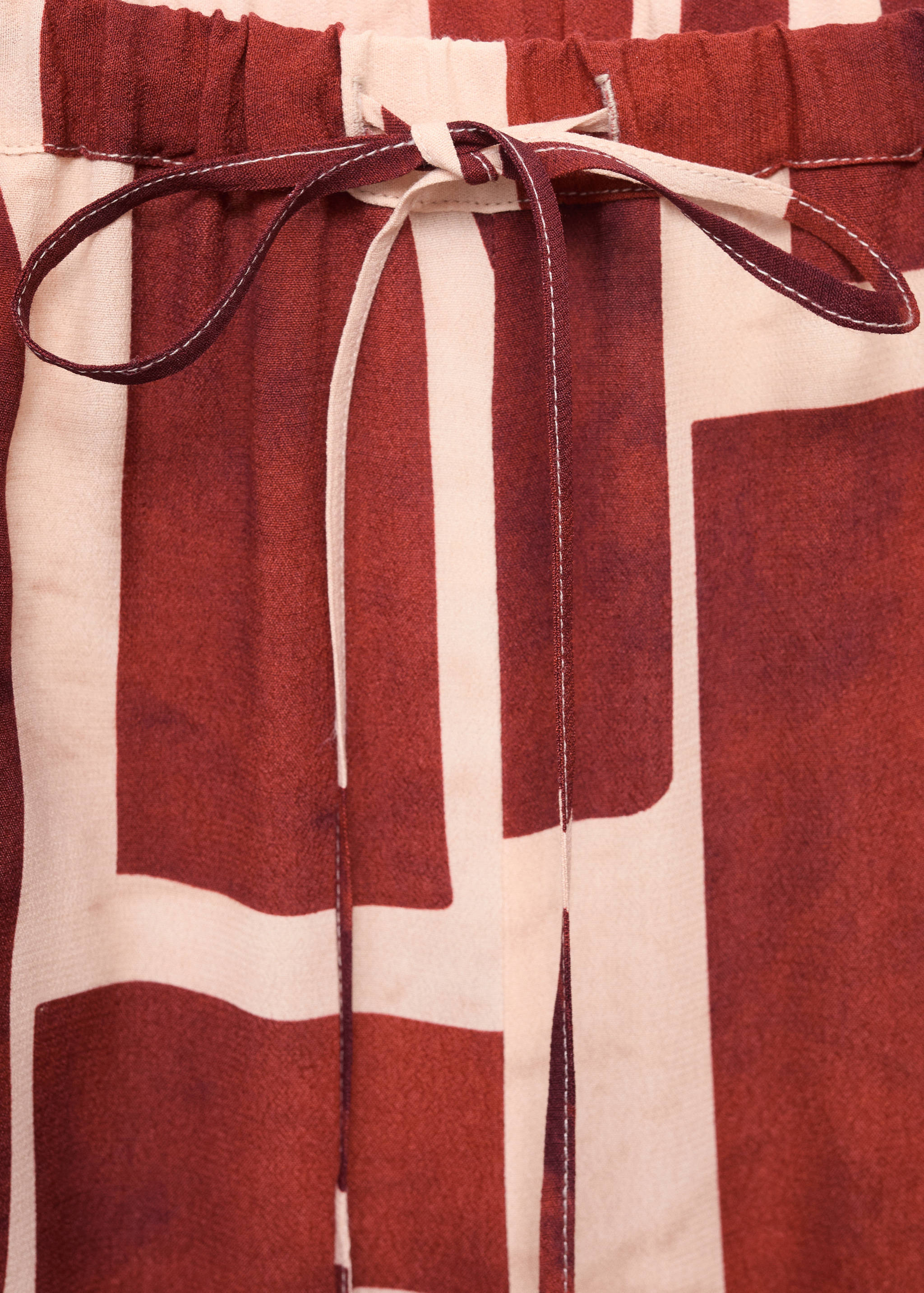 Pantalon fluide imprimé géométrique - Détail de l'article 8