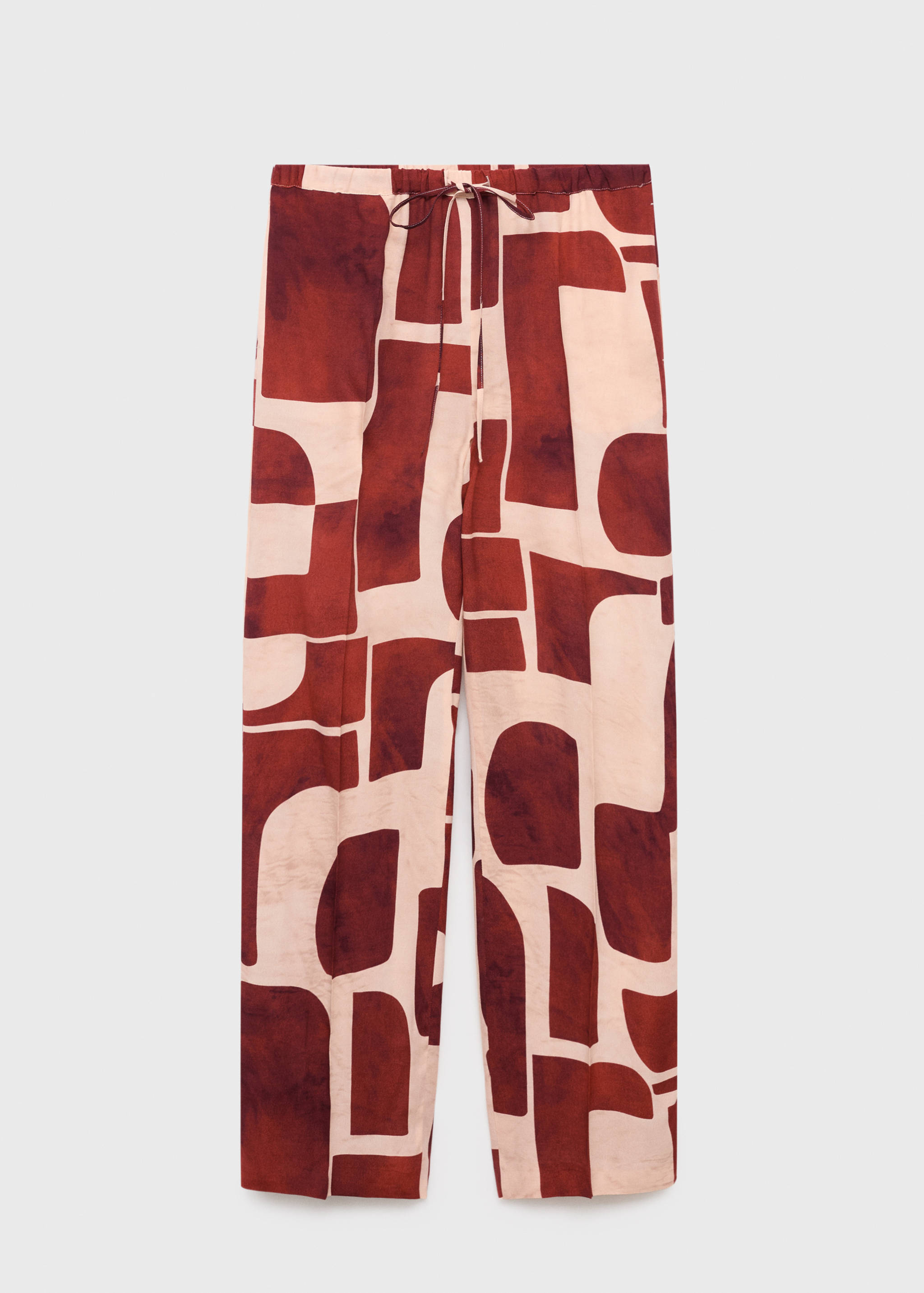 Pantalon fluide imprimé géométrique - Article sans modèle