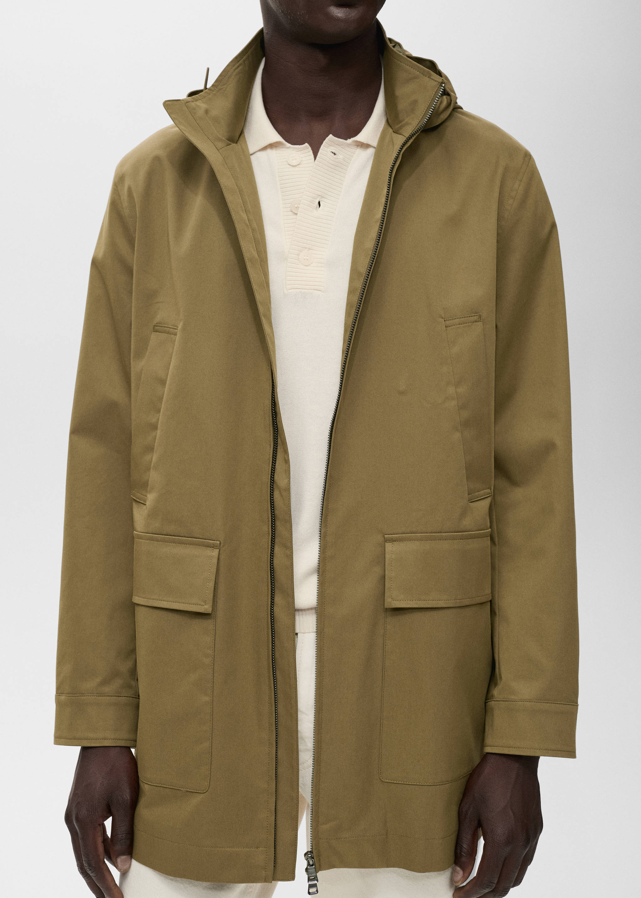 Water-repellent hooded parka - Details of the article 6