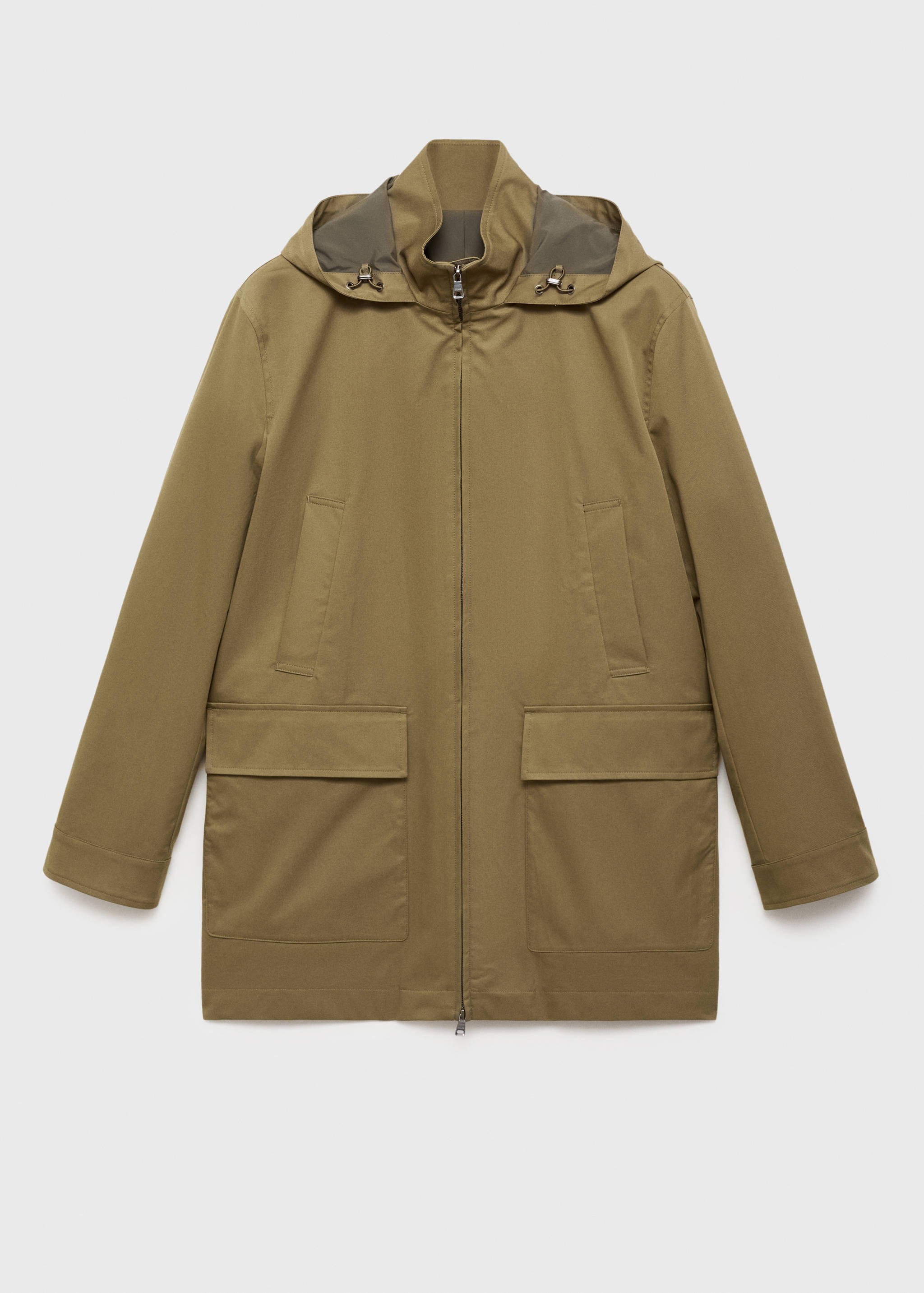 Water-repellent hooded parka - Article without model