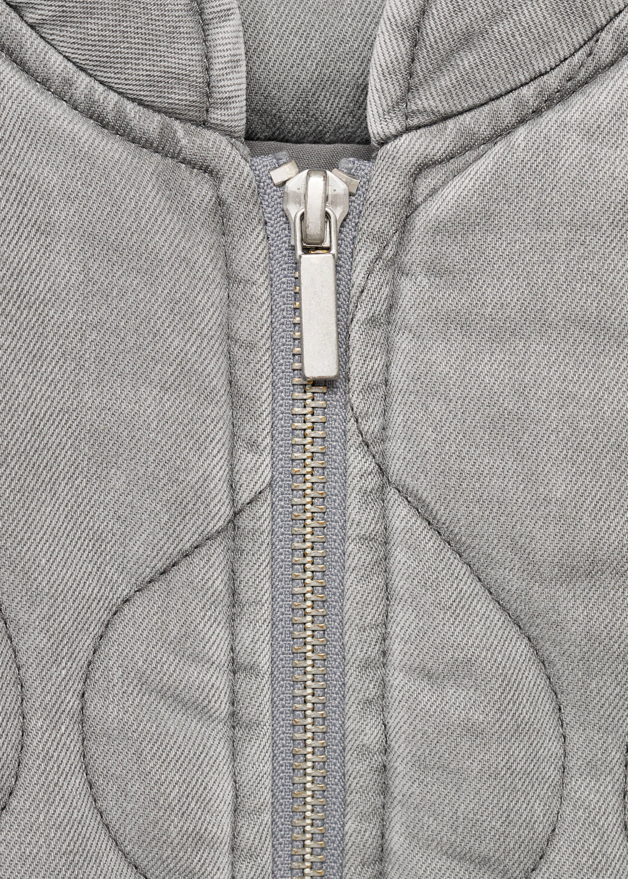 Quilted denim jacket - Details of the article 0