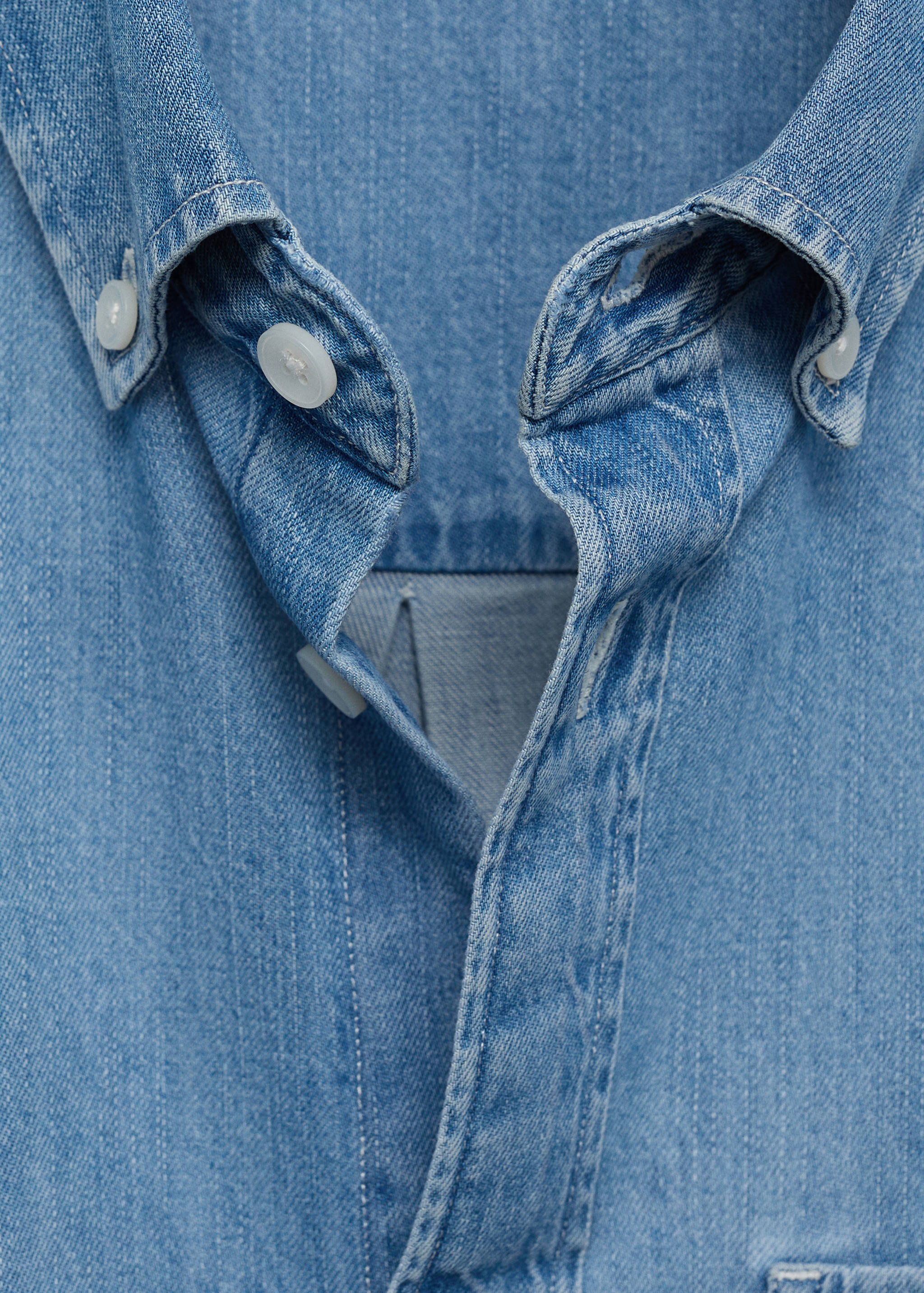 Camisa denim bolsillo - Detalle del artículo 8