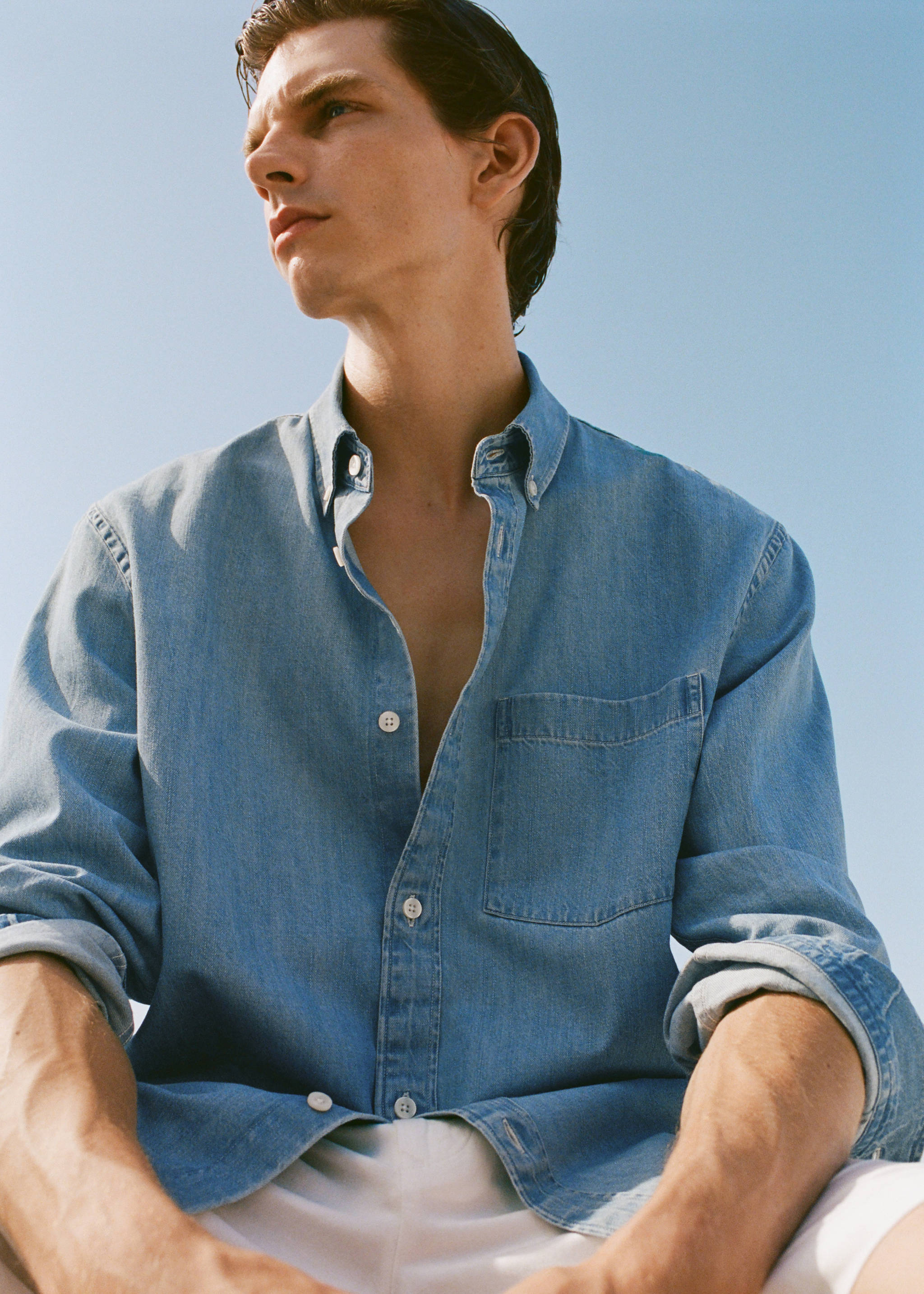 Camisa denim bolsillo - Detalle del artículo 3