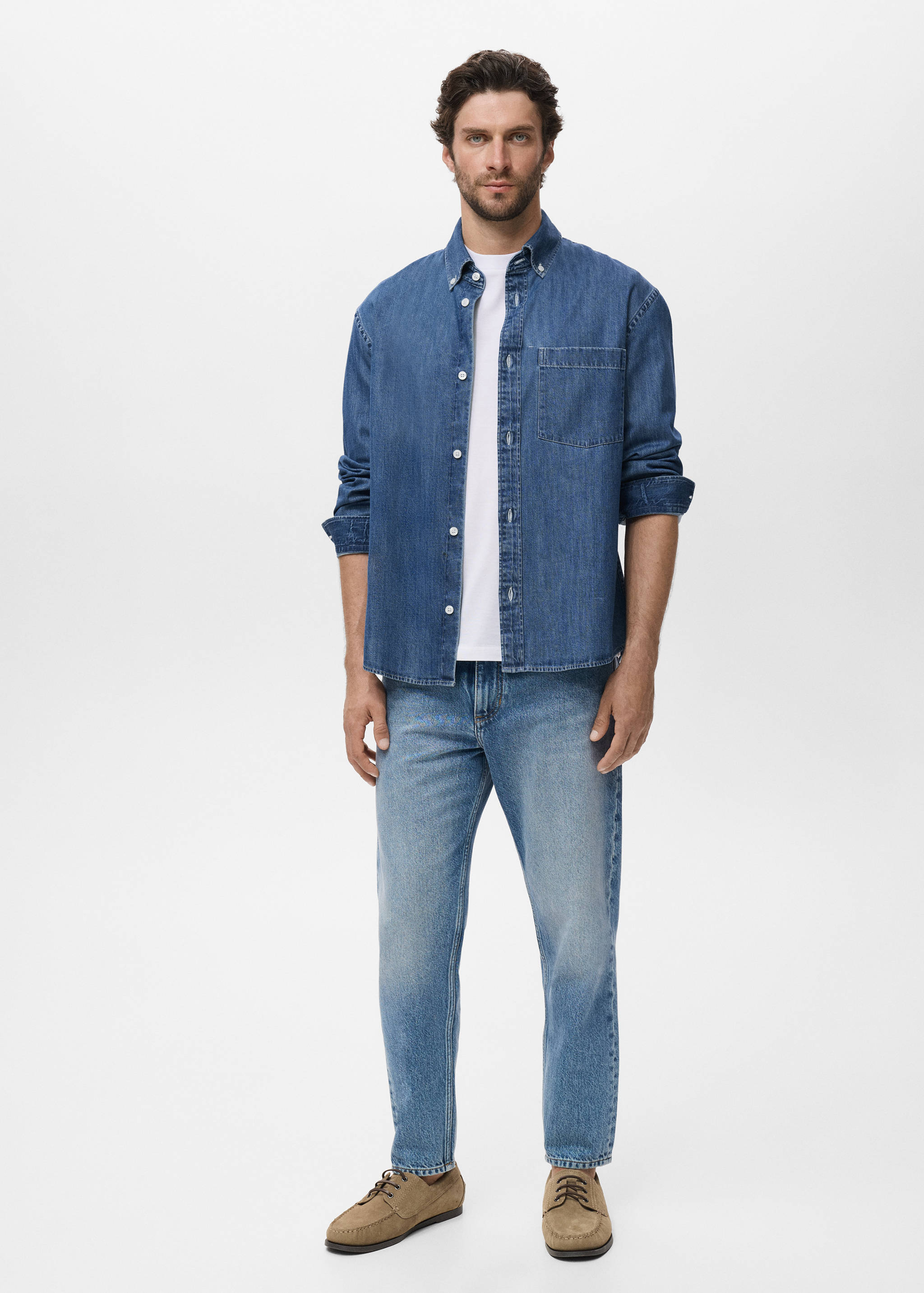 Camisa denim bolsillo - Plano general