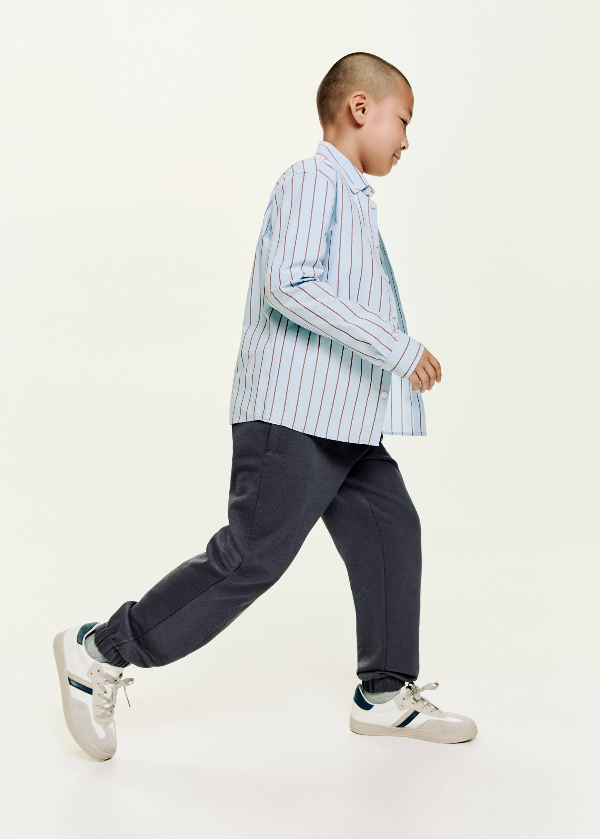 Joggers cotó cintura elàstica - Pla mig