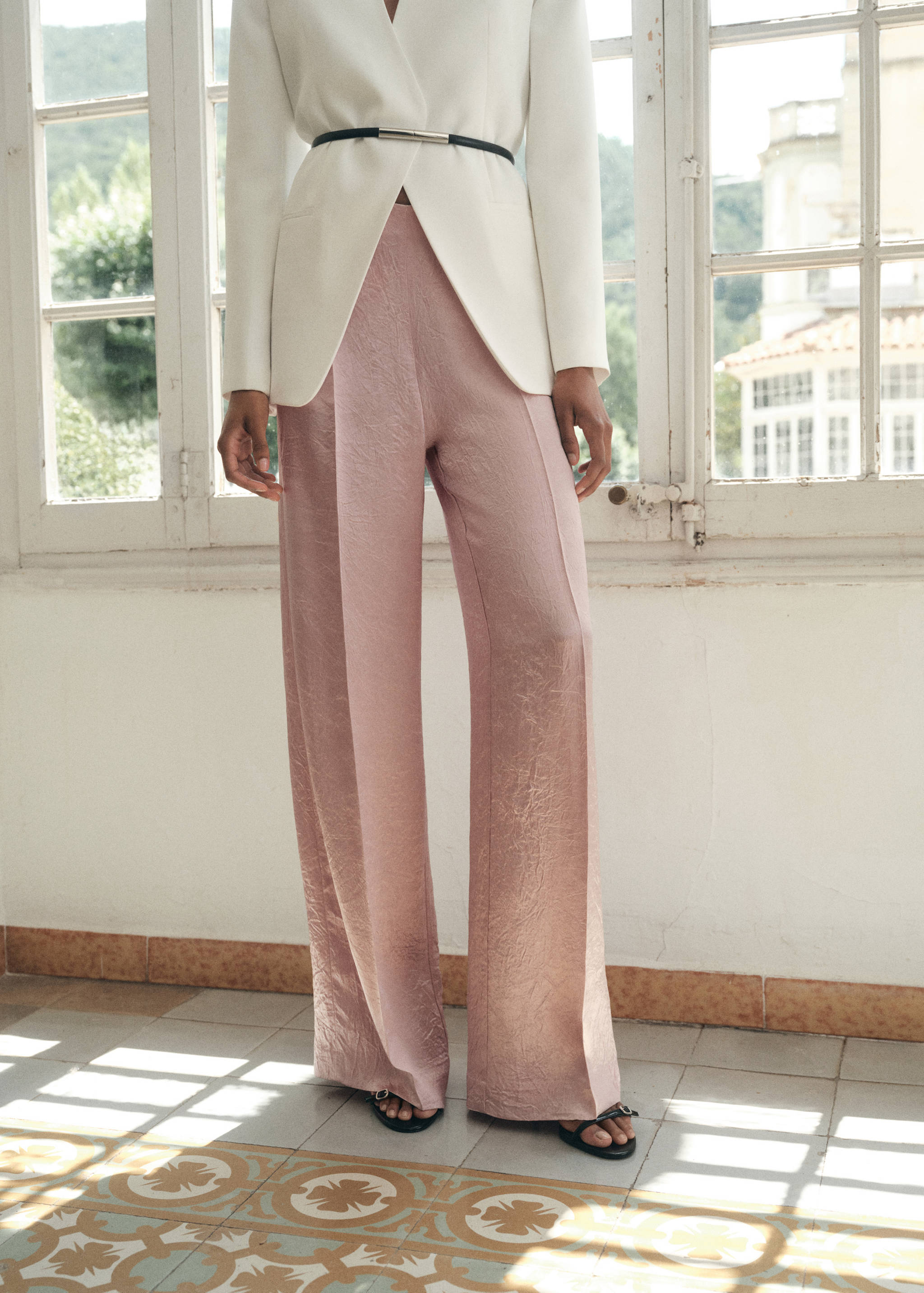 Pantalons setinats efecte arrugat - Detall de l'article 3