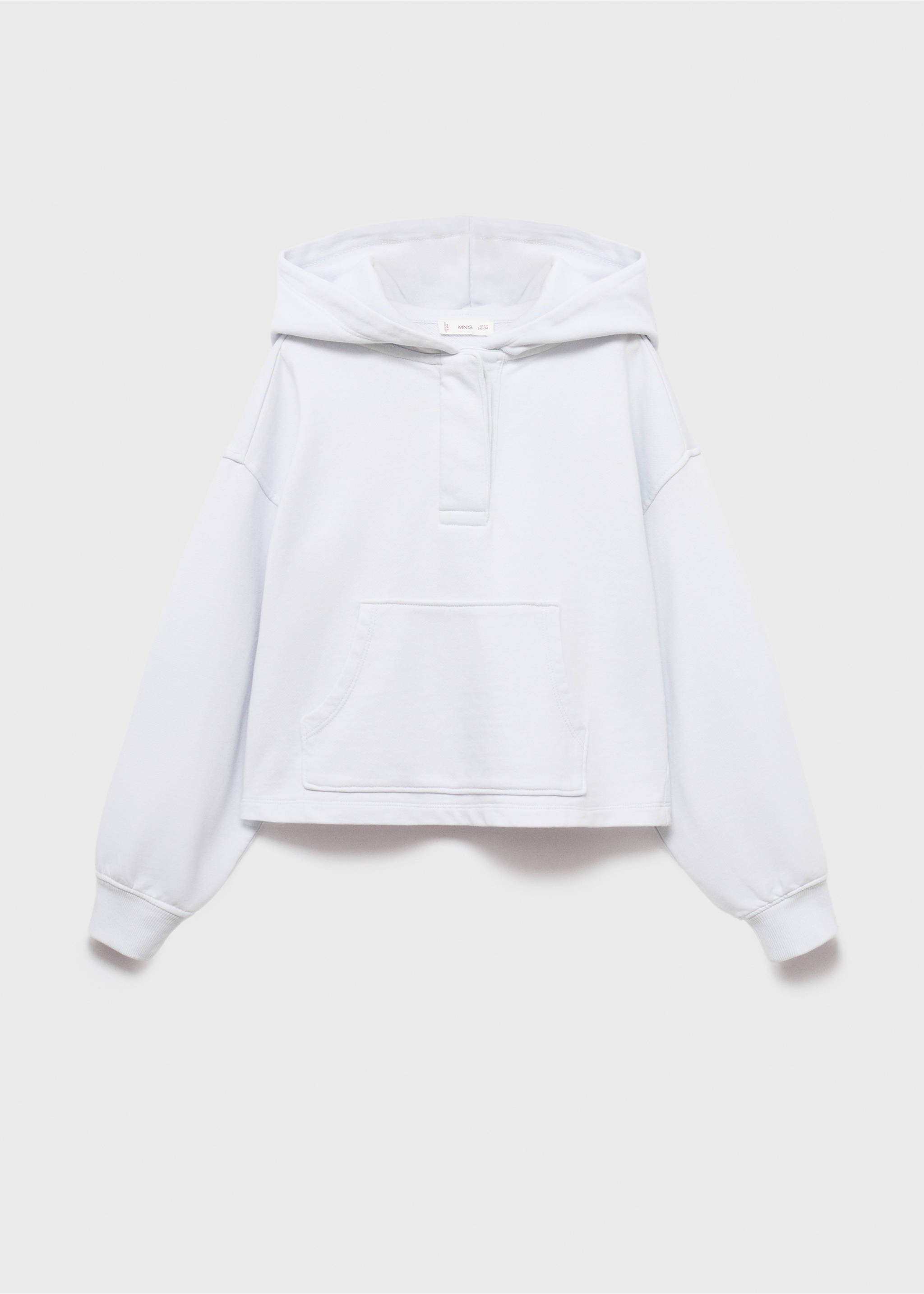 Oversized-Sweatshirt mit Kapuze - Artikel ohne Model, Himmelblau. Ref: 17064422-00.