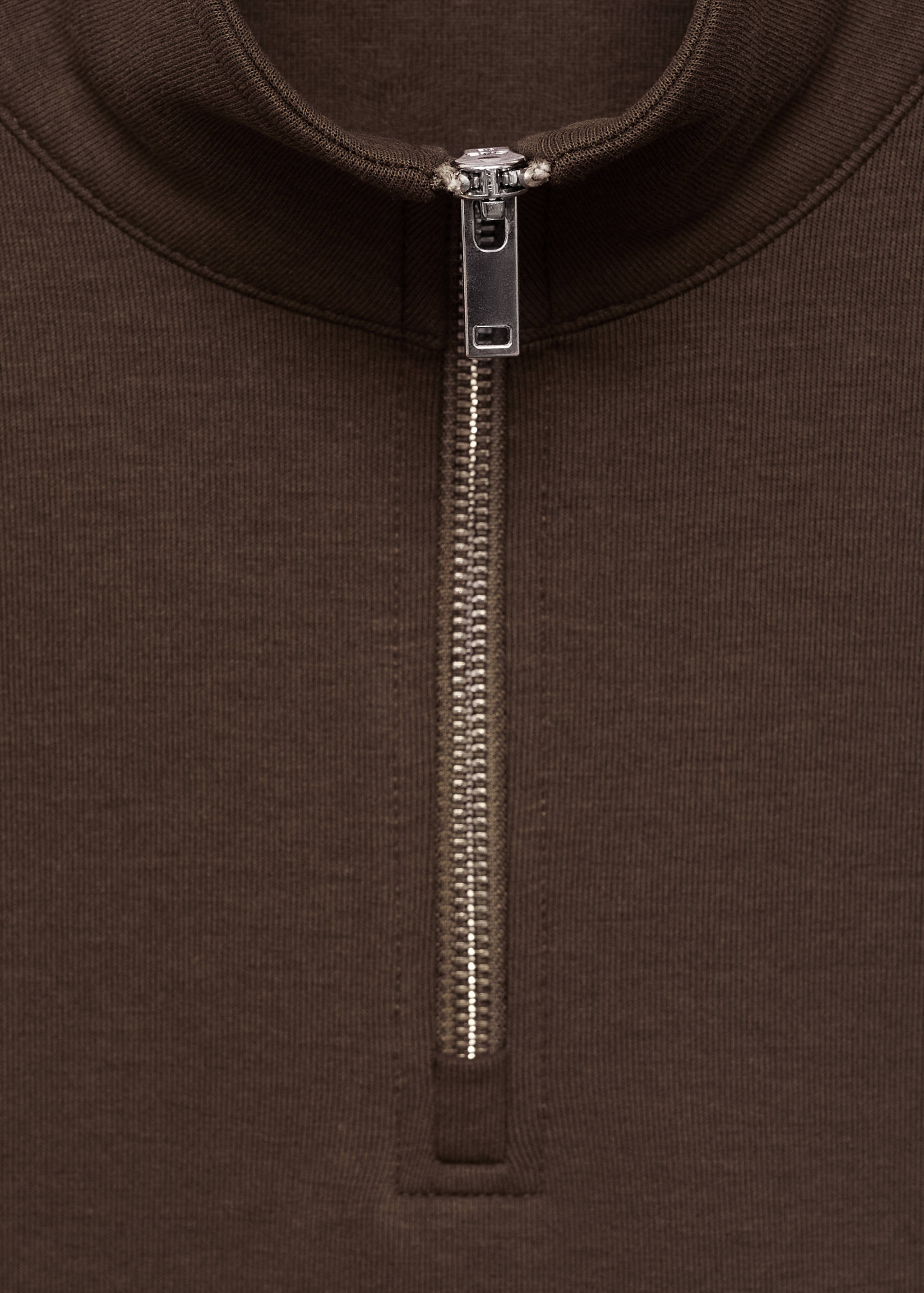 Regular-Fit-Sweatshirt aus Baumwolle mit Zip - Detail des Artikels 8