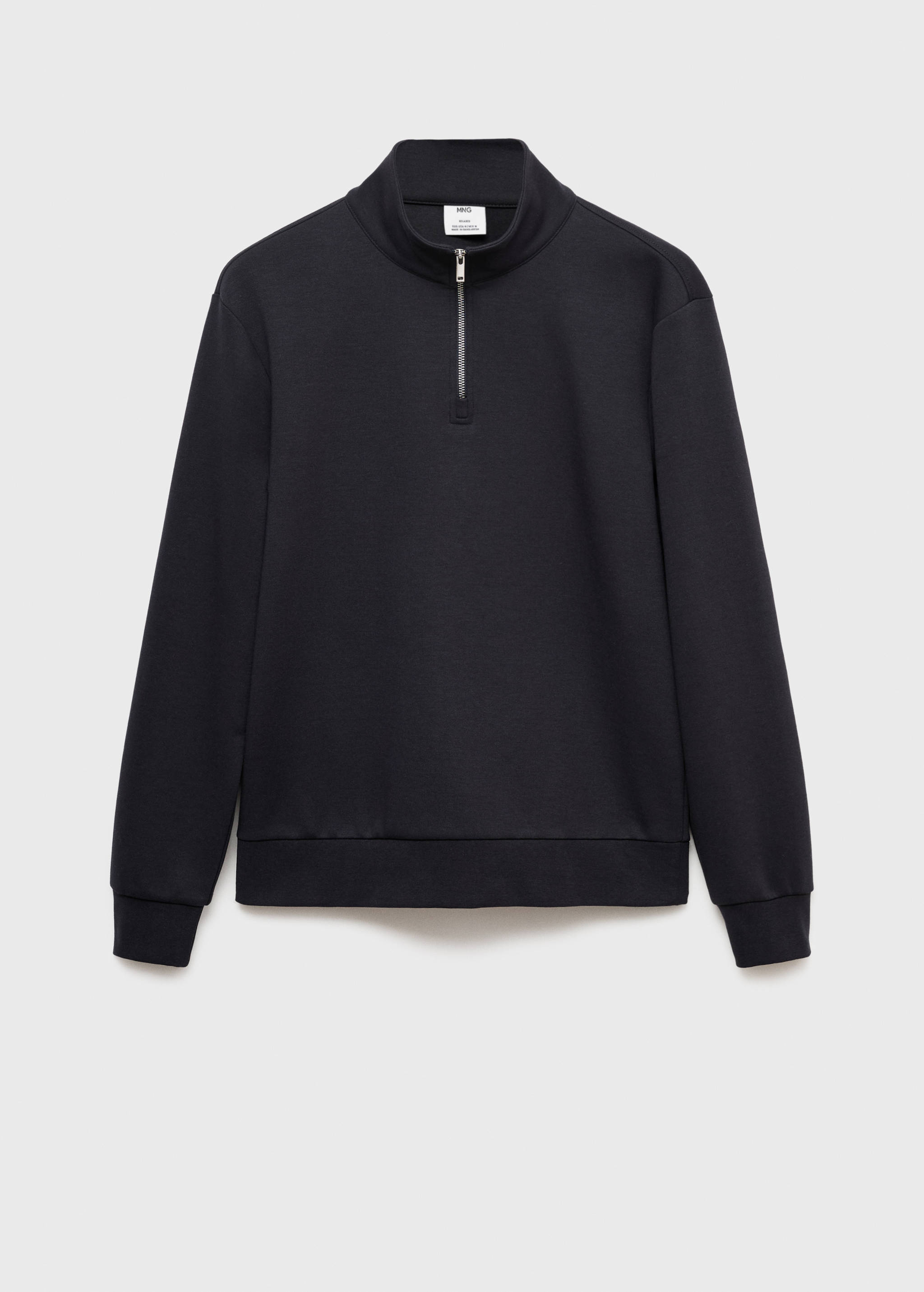 Katoenen regular-fit sweatshirt met rits - Artikel zonder model
