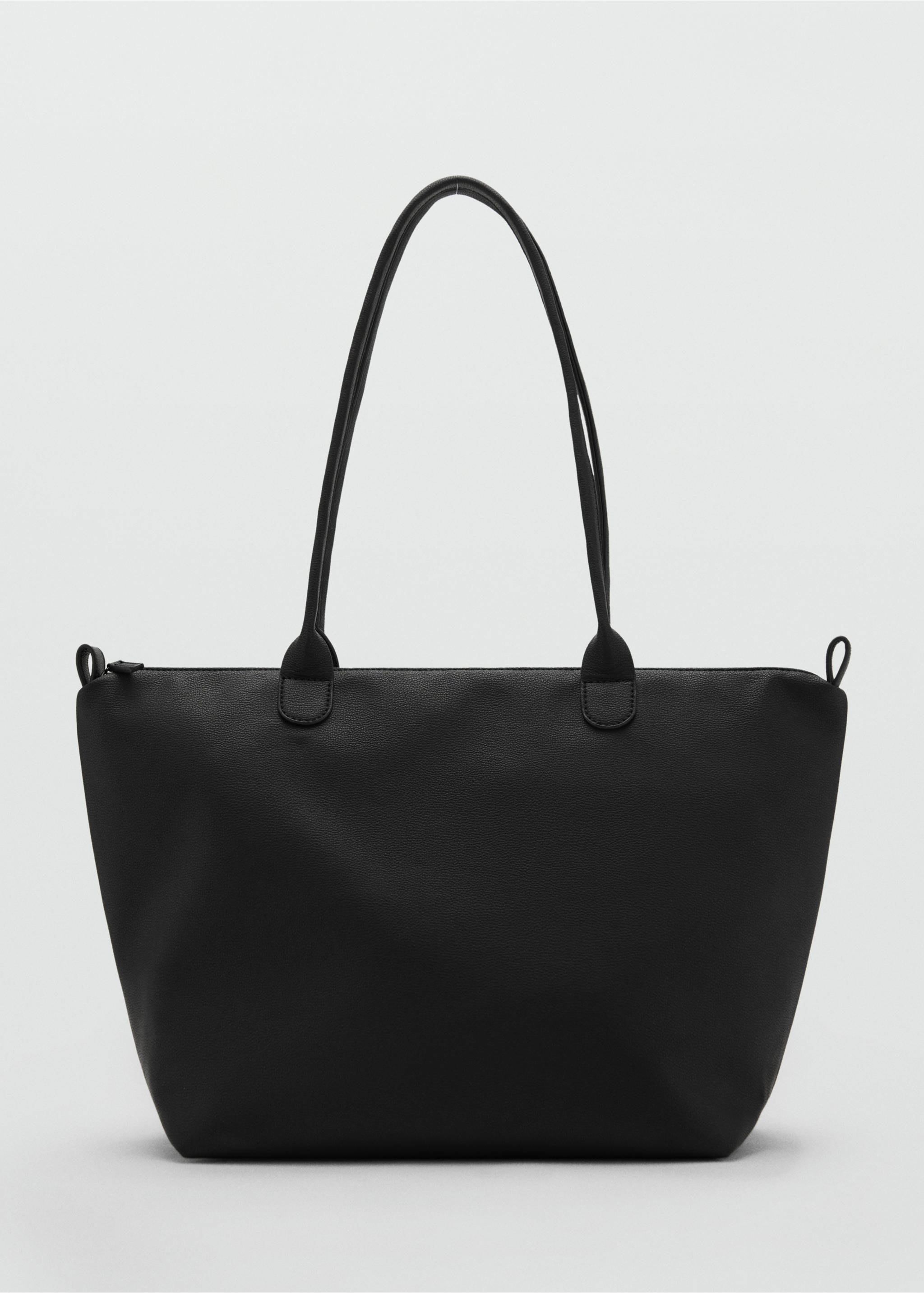Faux-leather tote bag - Article without model, Black. Ref: 17064430-00.