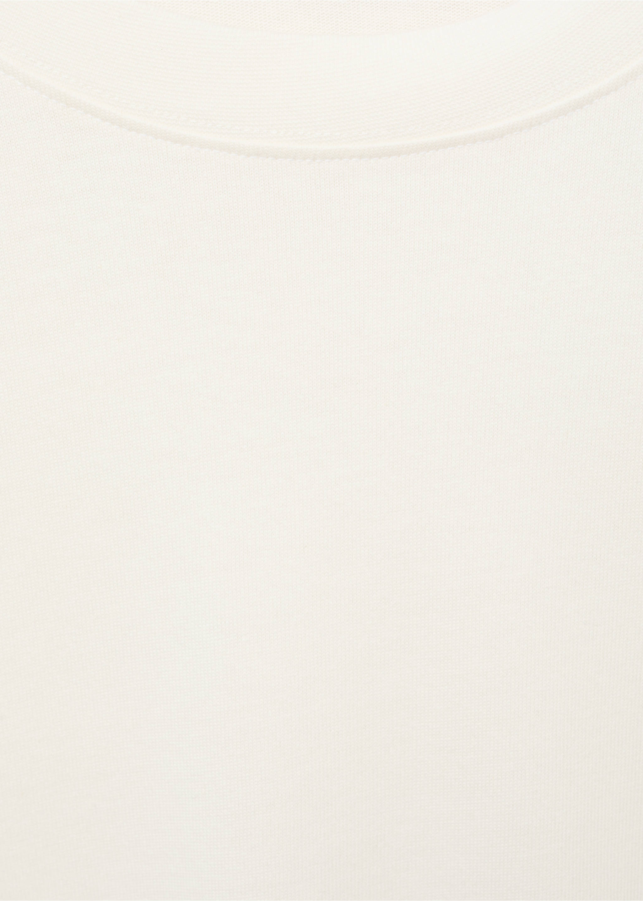 Sweatshirt aus 100 % Baumwolle im Relaxed Fit - Detail des Artikels 8, Cremeweiß. Ref: 17064432-00.