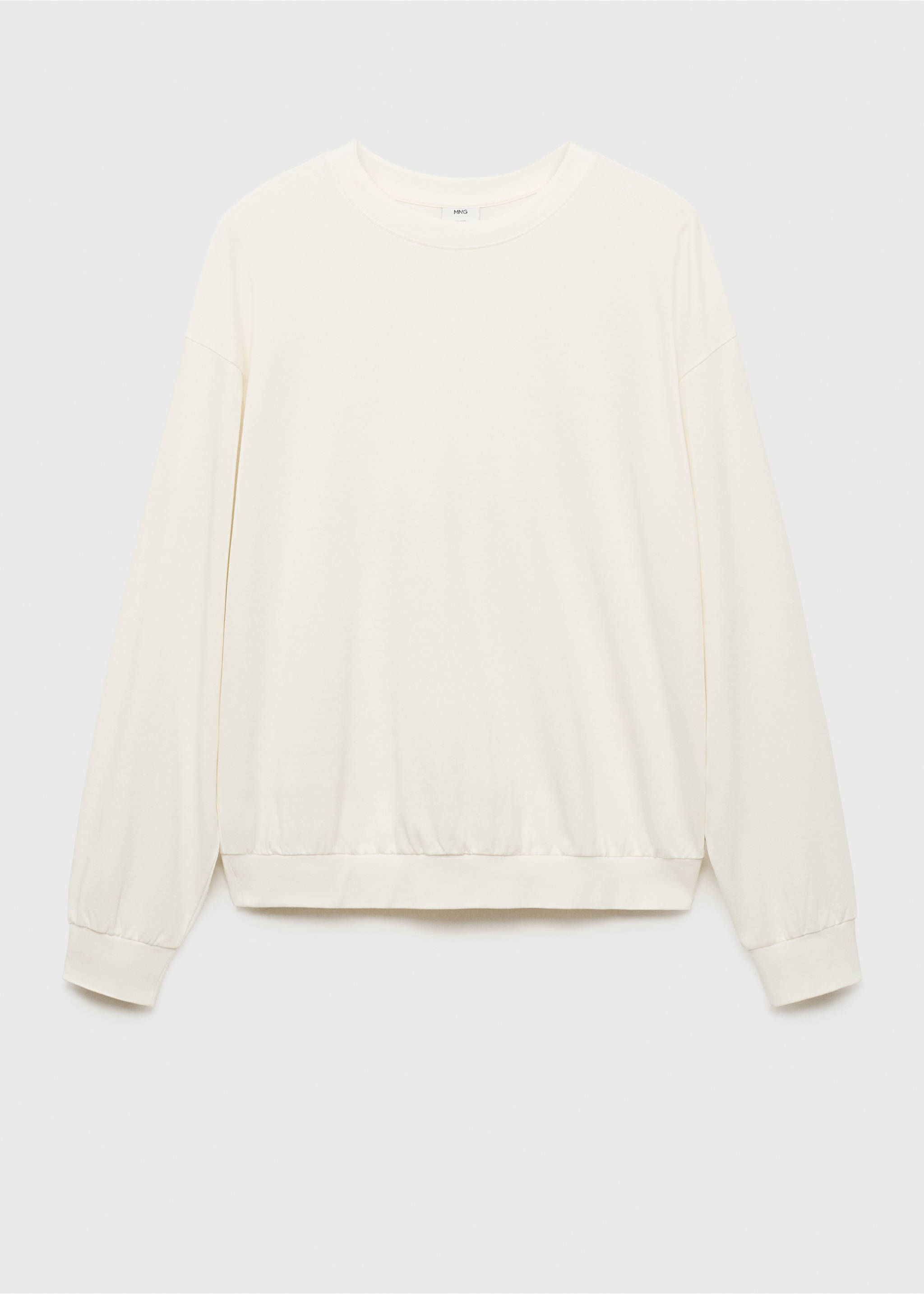 Sweat 100 % coton relaxed-fit - Article sans modèle, Blanc cassé. Ref: 17064432-00.