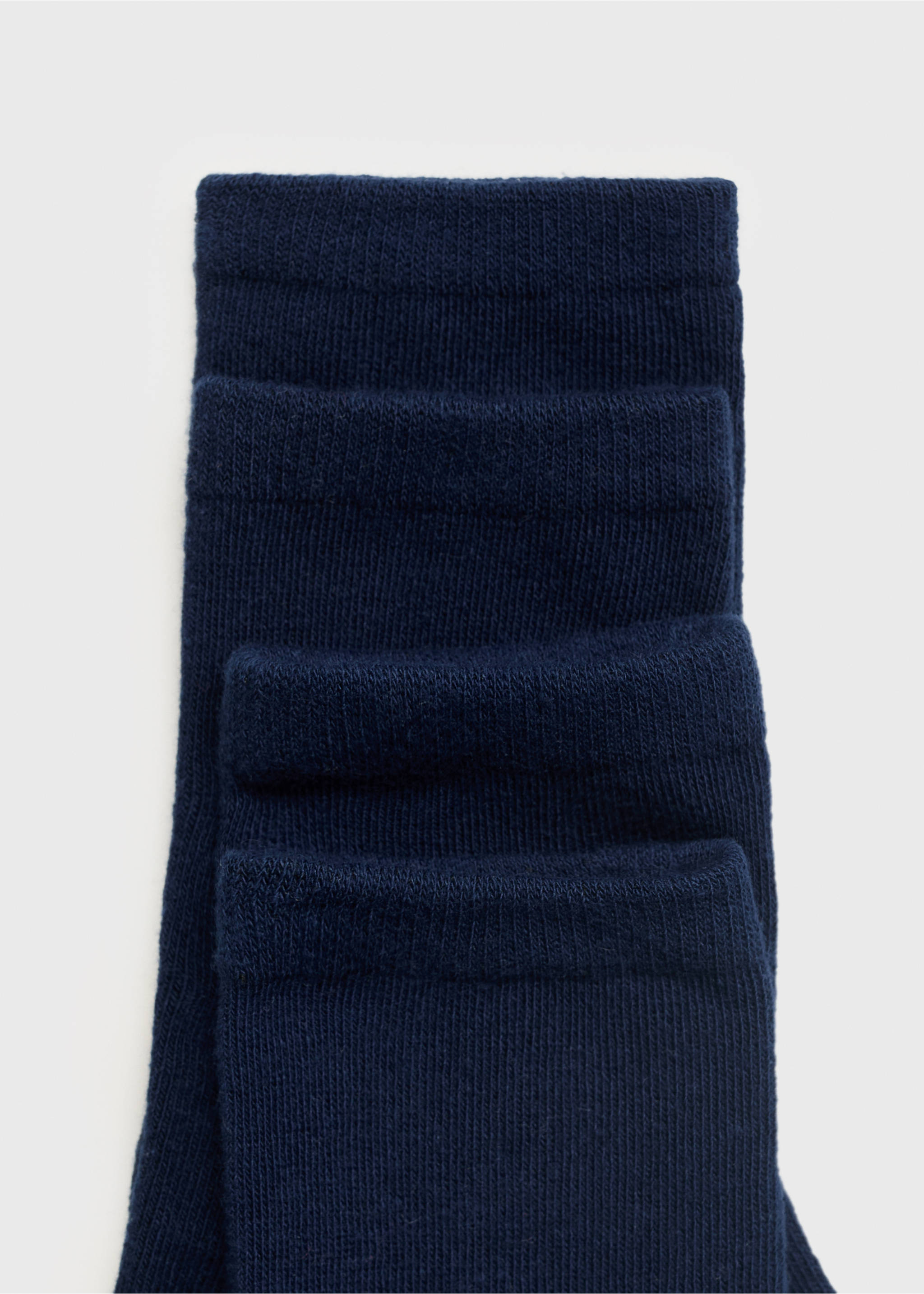 2 pack patterned socks - Reverse of the article, Navy. Ref: 17064433-00.