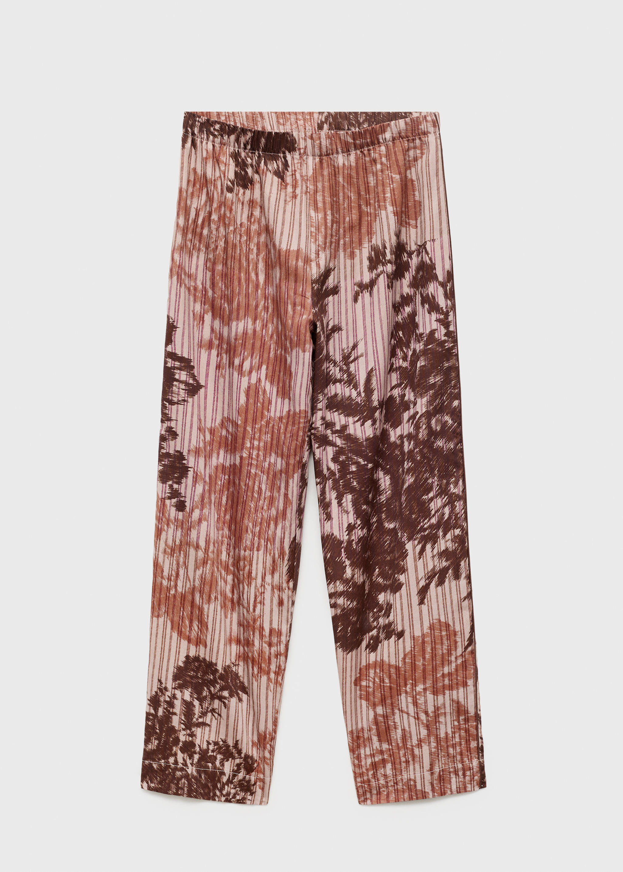 Pyjama bottoms with blurred print - Article without model