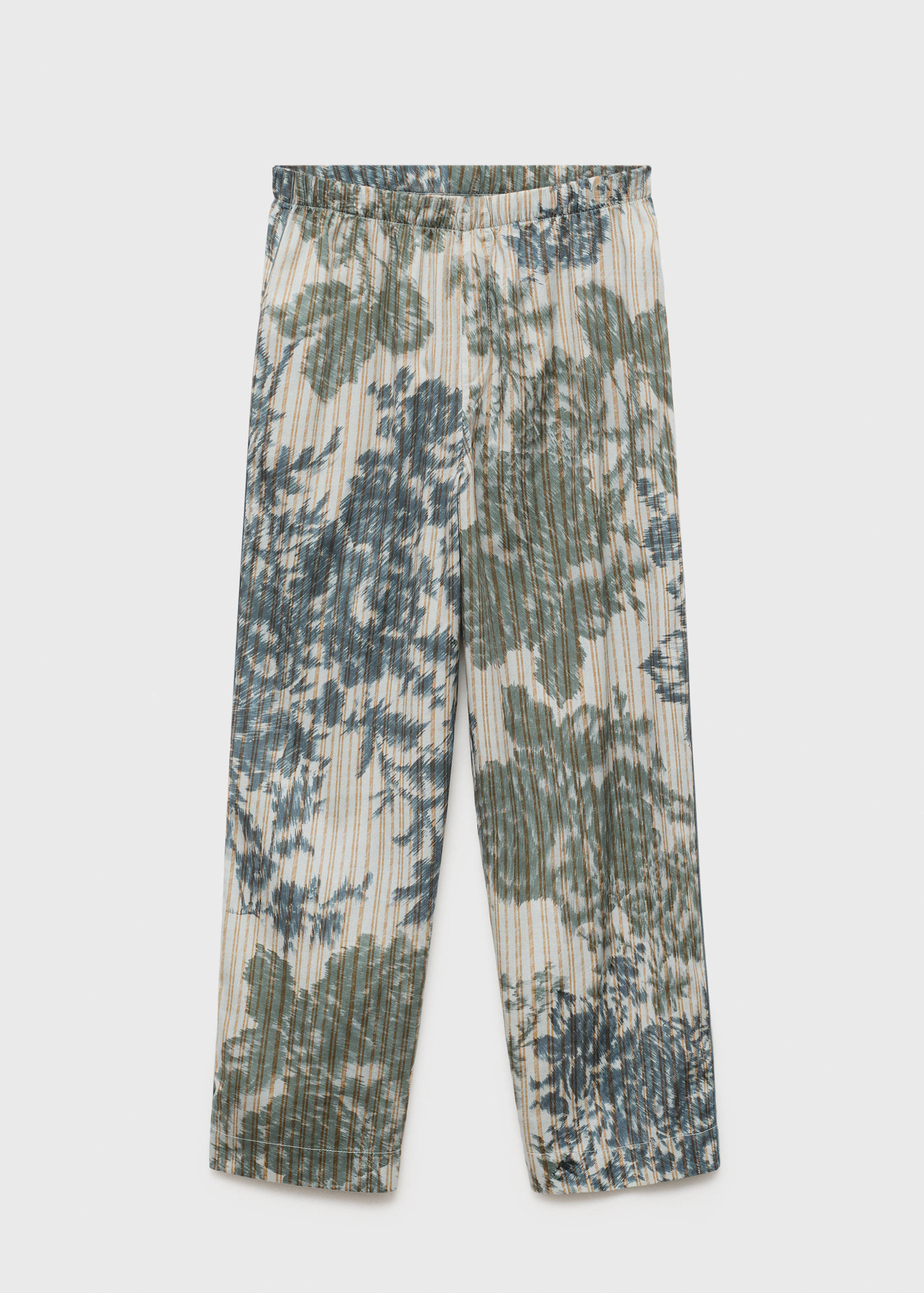 Pyjama bottoms with blurred print - Article without model