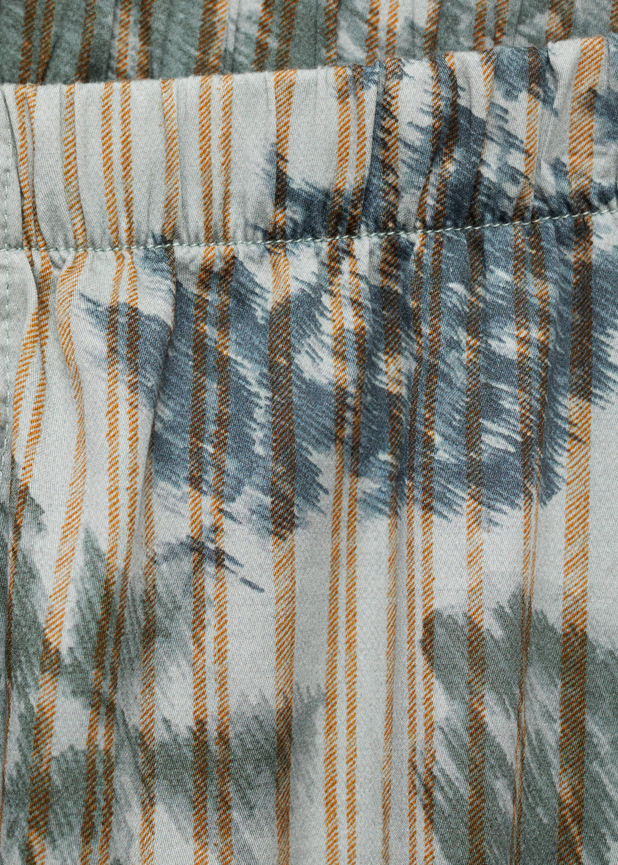 Pyjama bottoms with blurred print - Details of the article 8