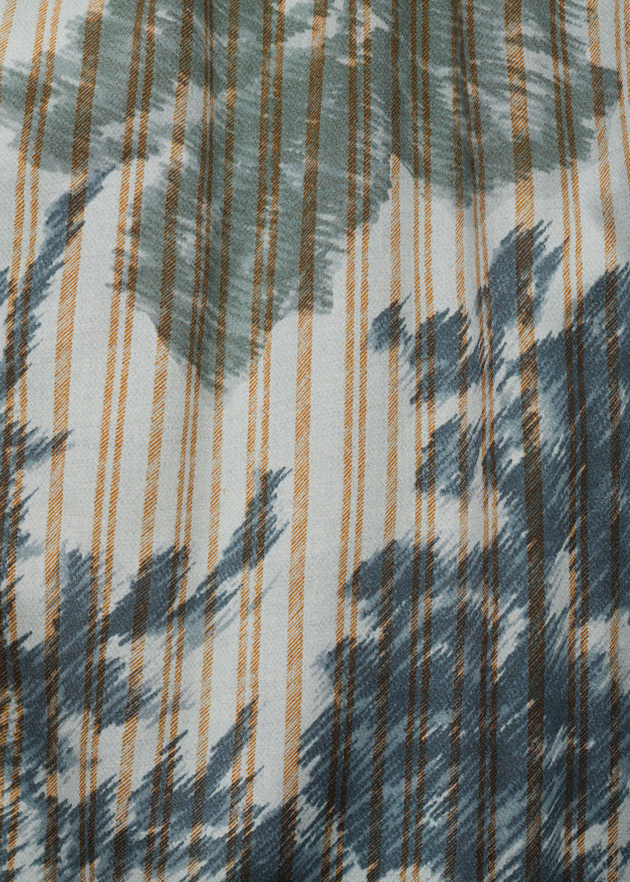 Pyjama bottoms with blurred print - Details of the article 0