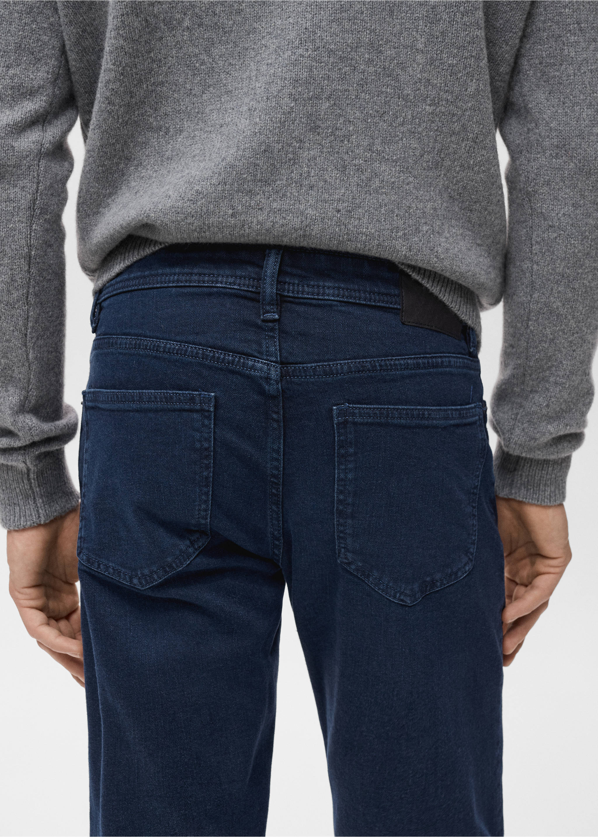 Slim fit blue black Jan jeans - Details of the article 3, Deep Dark Blue. Ref: 17064438-00.