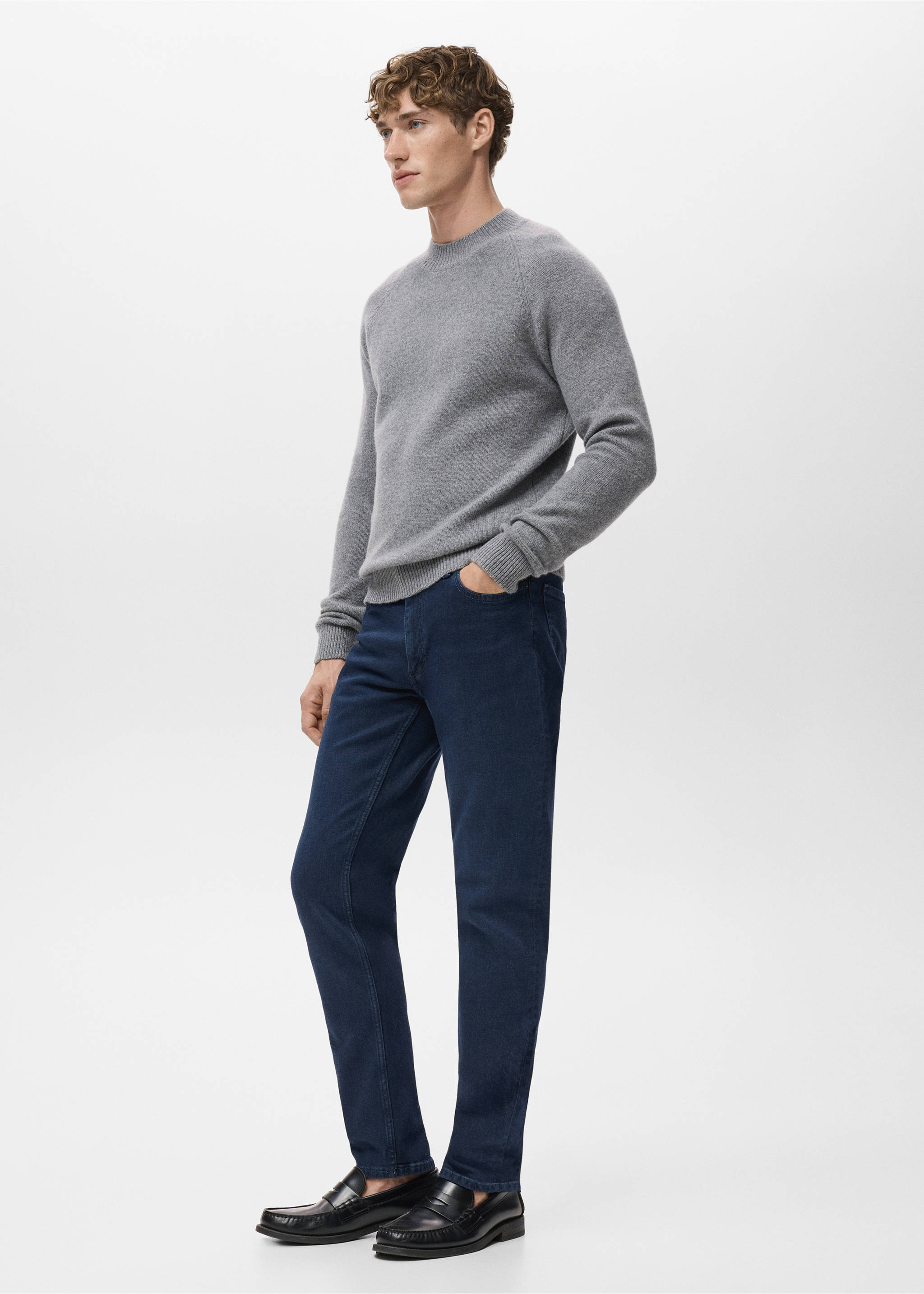 Slim fit blue black Jan jeans - Details of the article 2, Deep Dark Blue. Ref: 17064438-00.