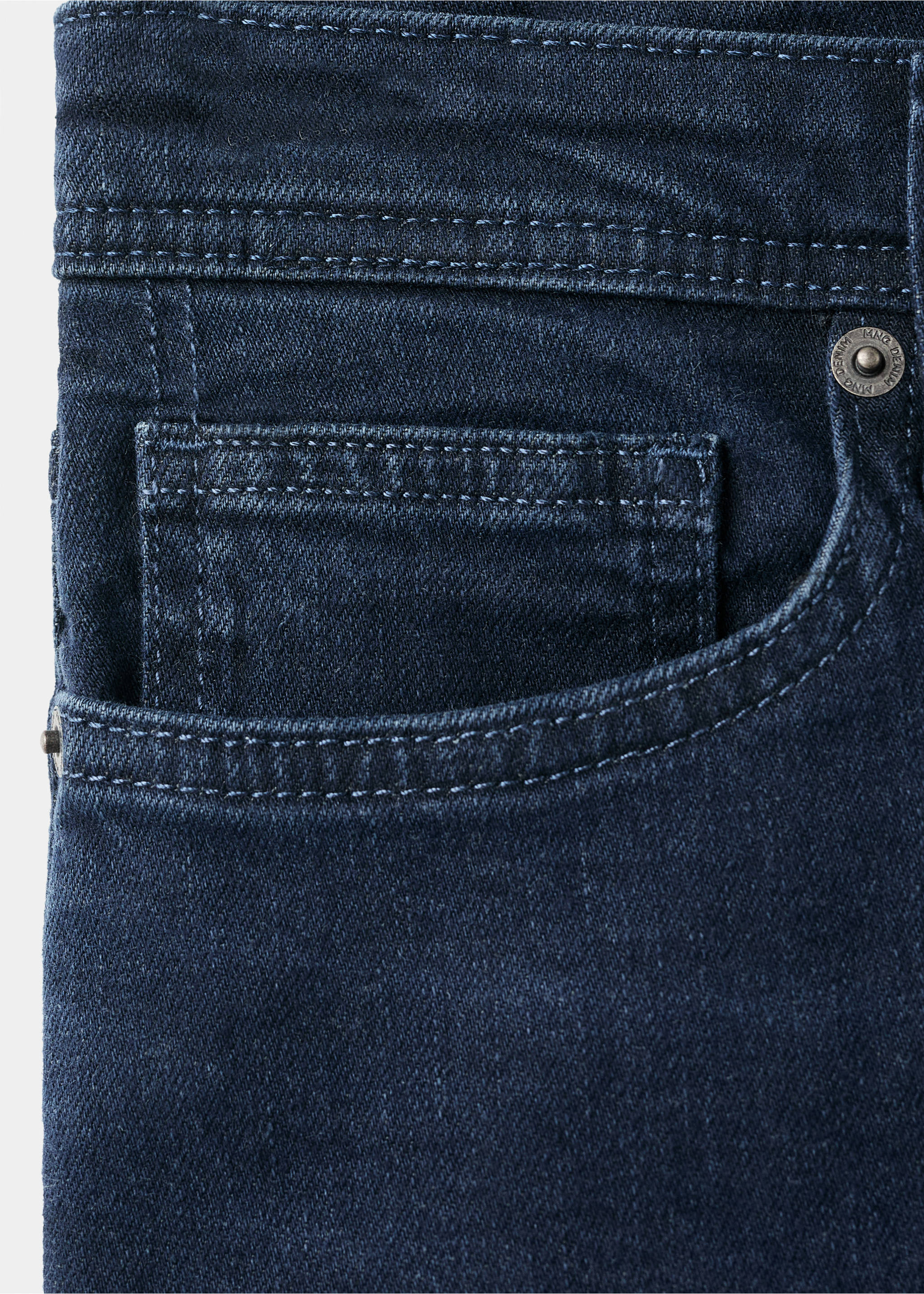 Slim fit blue black Jan jeans - Details of the article 8, Deep Dark Blue. Ref: 17064438-00.