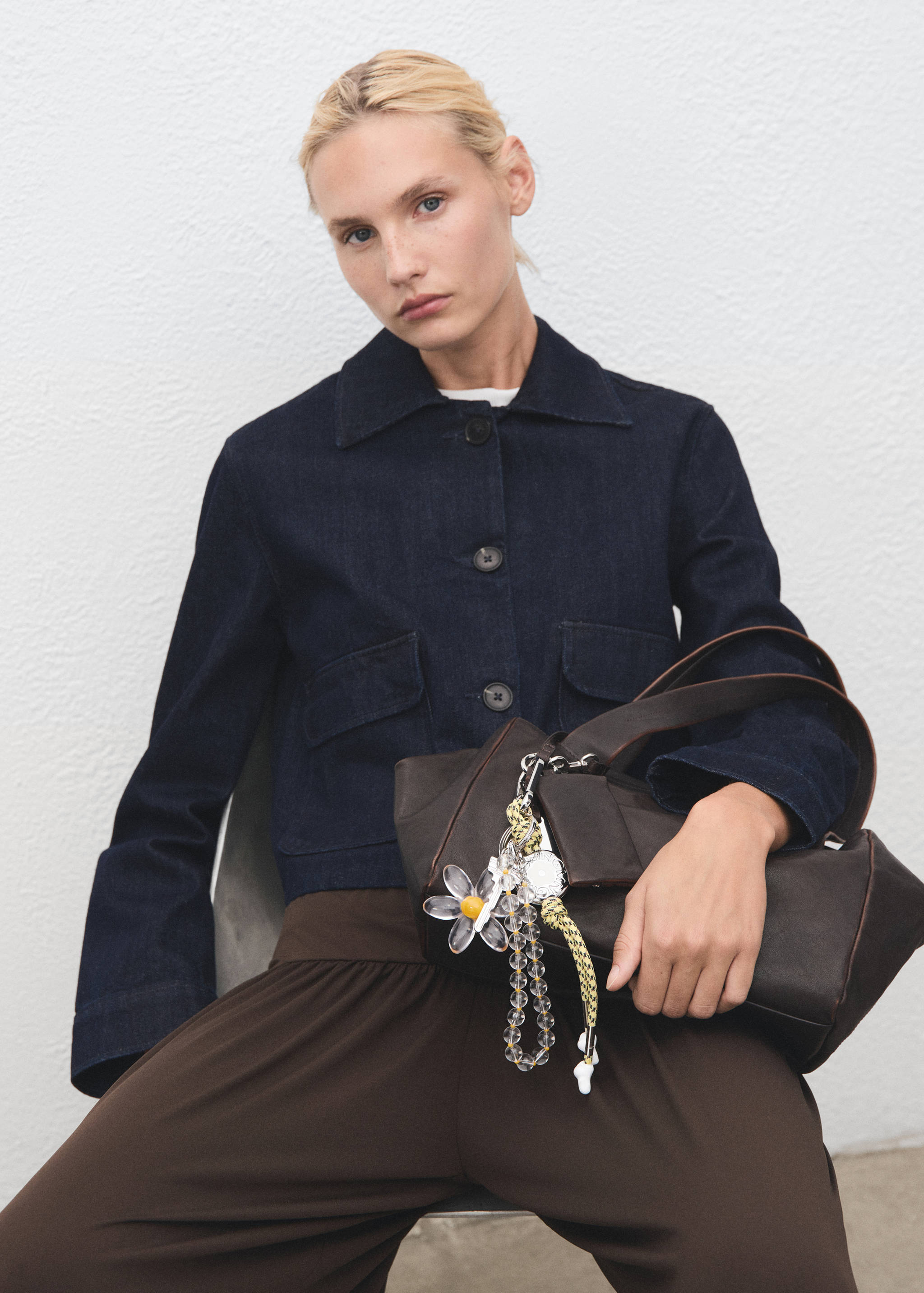 Klíčenka s přívěsky kytička - Celkový náhled