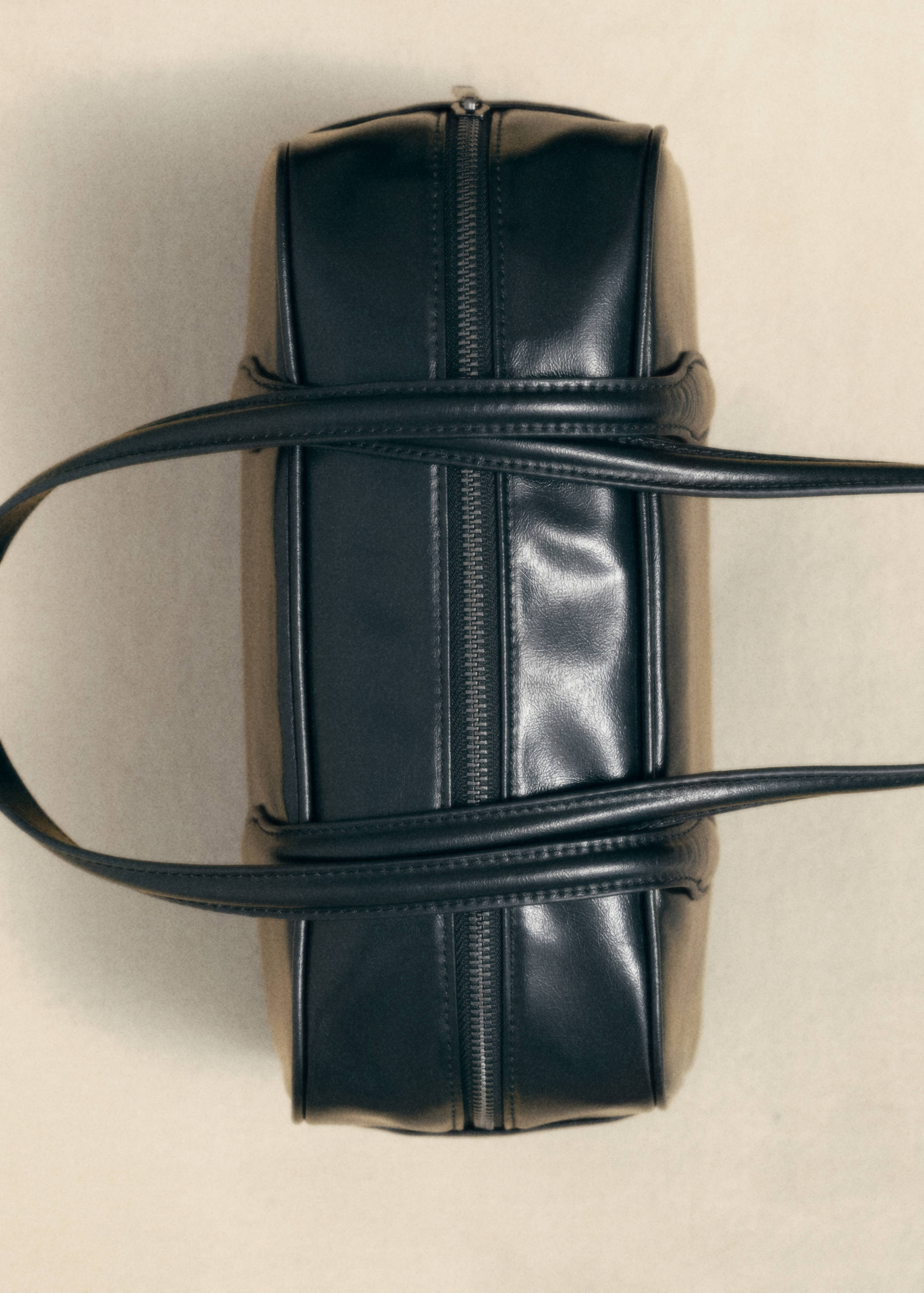 Bowlingová taška s koženým efektem - Celkový náhled