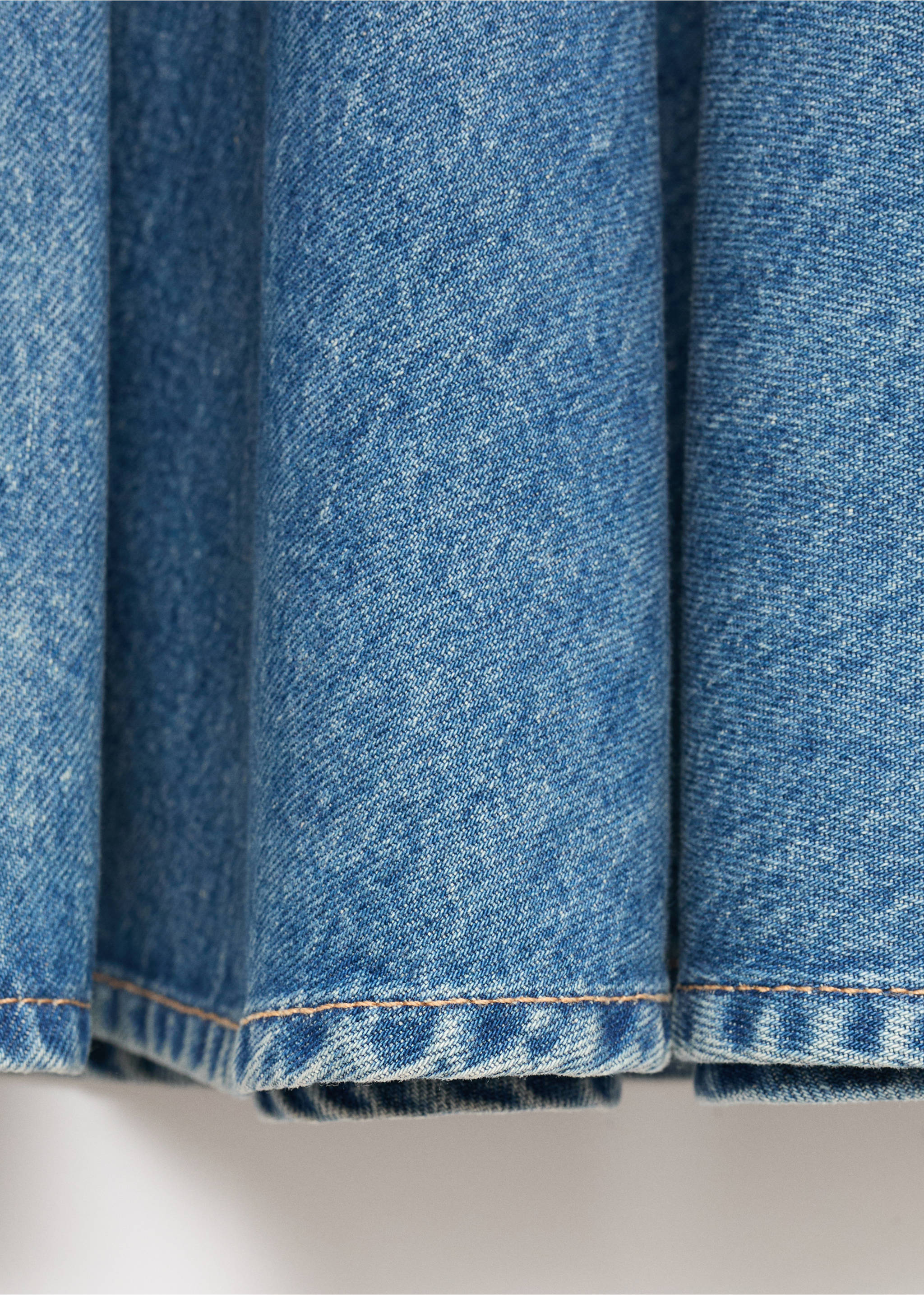 Gonna corta denim - Dettaglio dell'articolo 8, Blu medio. Ref: 17064788-00.