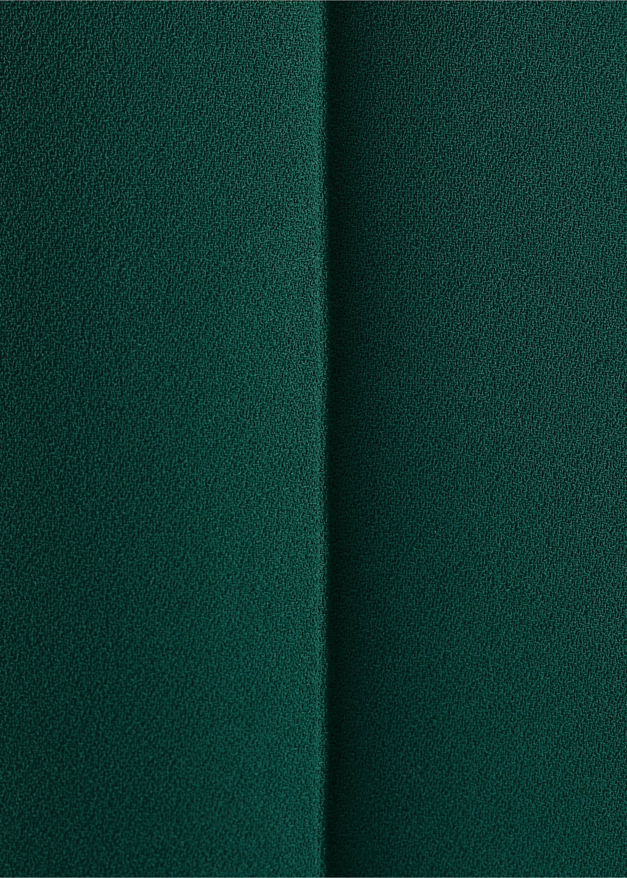 Straight mid-rise trousers - Details of the article 0, Green. Ref: 17064789-00.