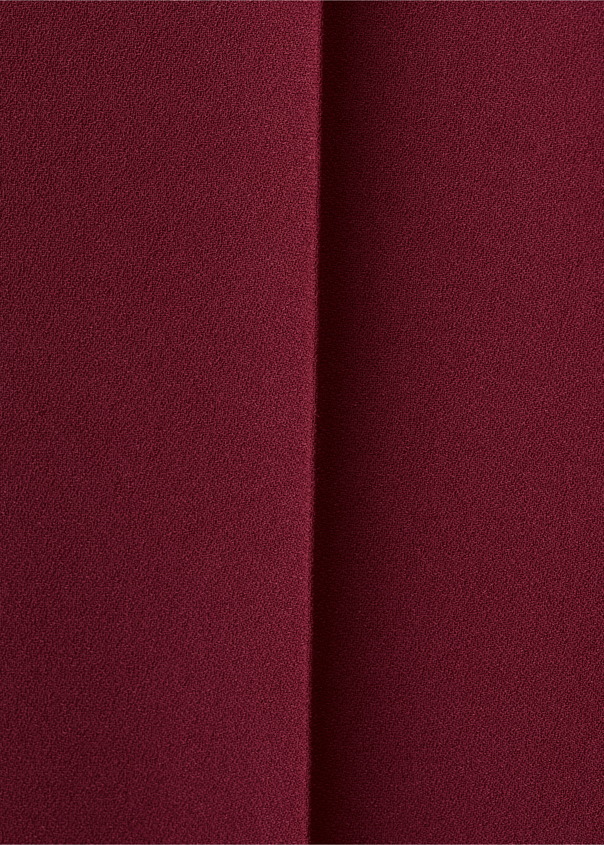Straight mid-rise trousers - Details of the article 8, Burgundy. Ref: 17064789-00.