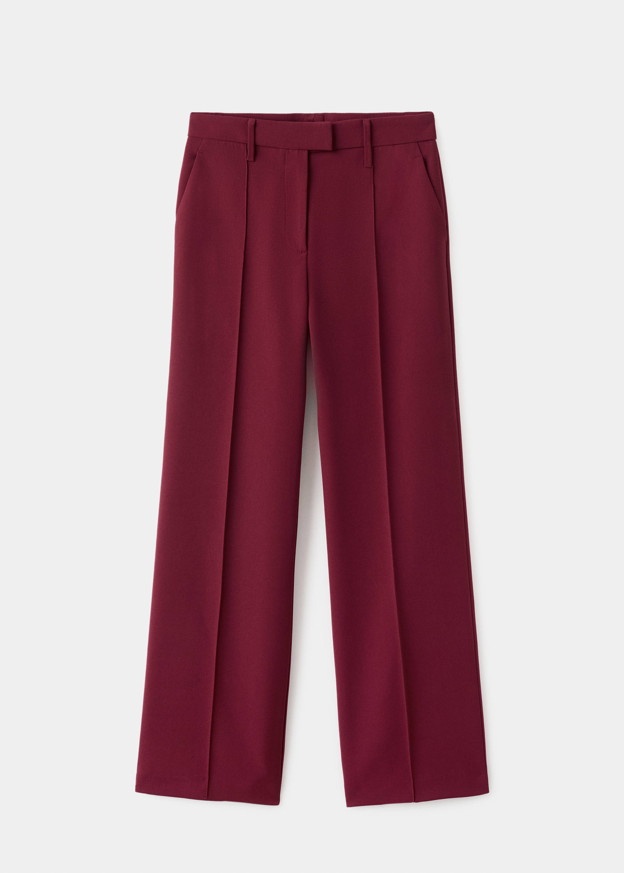 Straight mid-rise trousers - Article without model