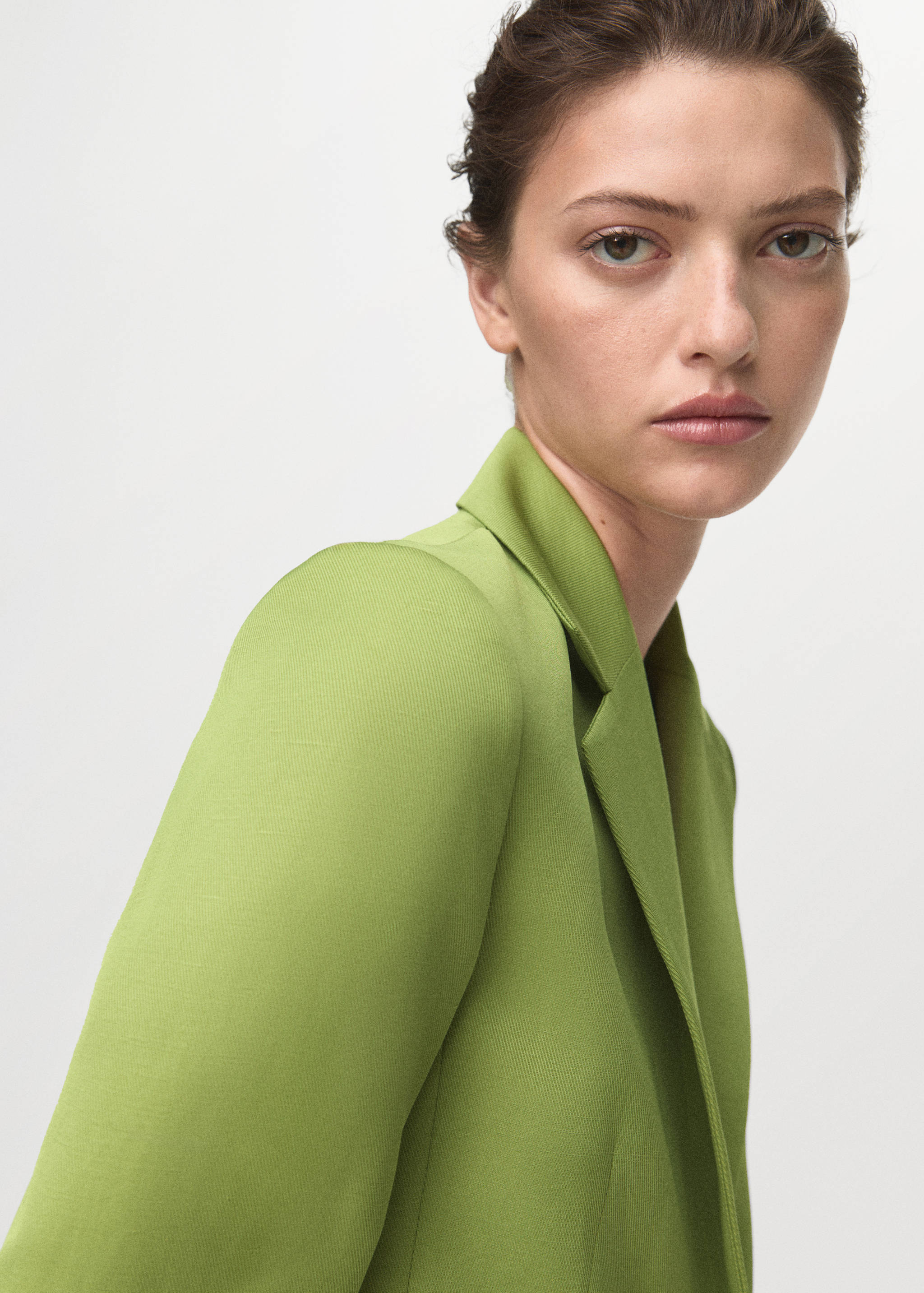 Linen-blend suit jacket - Details of the article 1