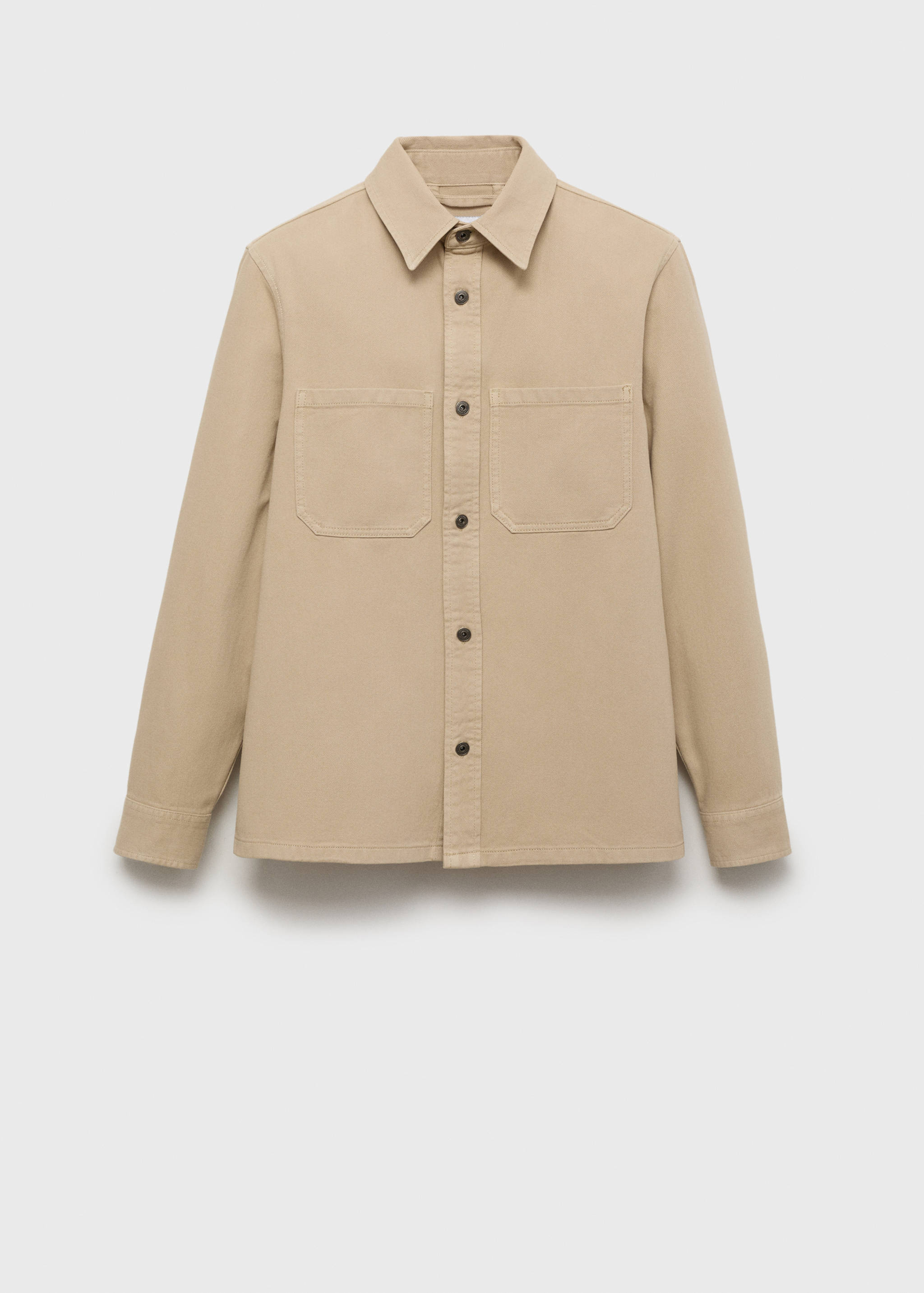 Denim overshirt pockets - Article without model