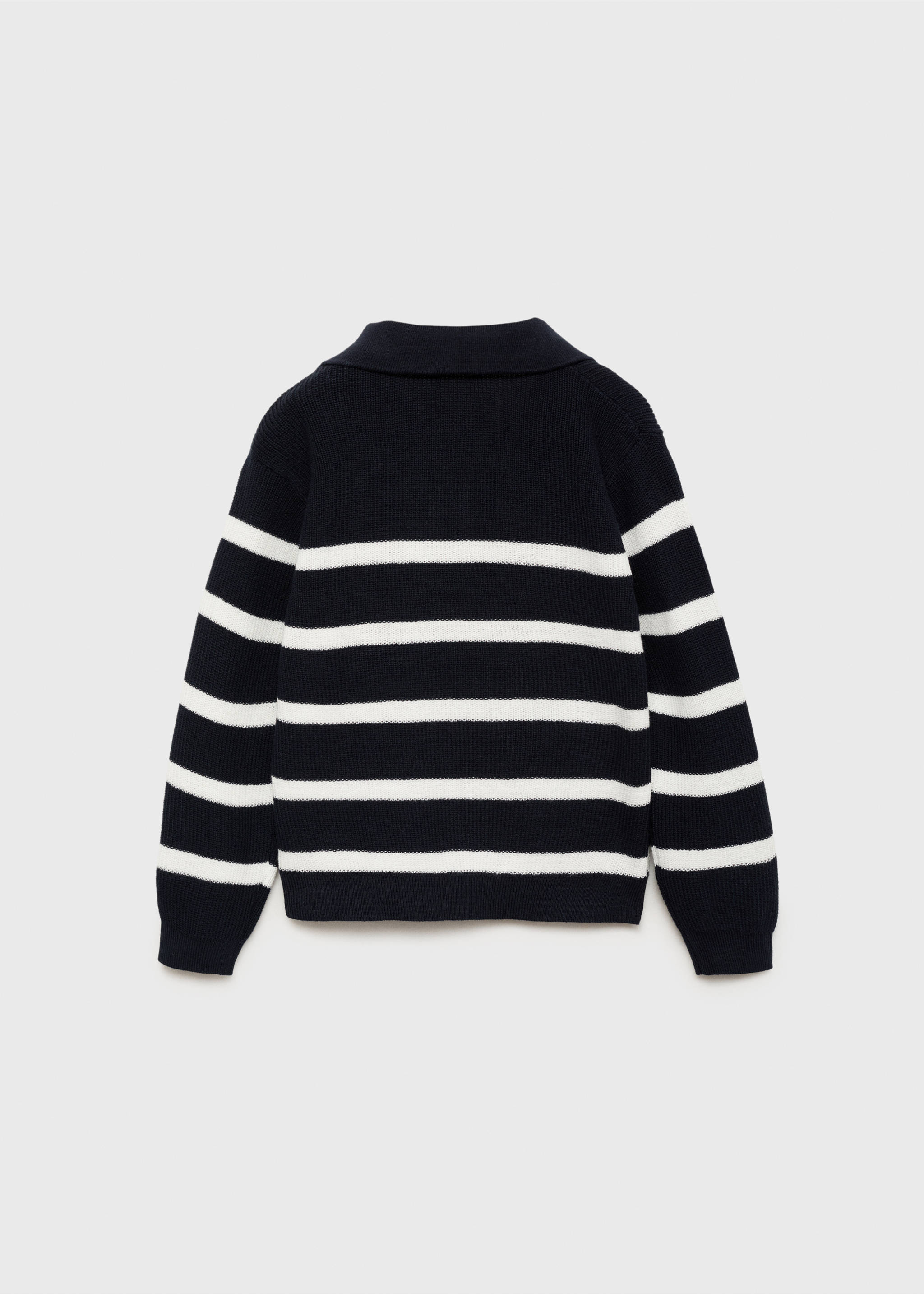 Knit striped sweater - Reverse of the article, Navy. Ref: 17065148-00.
