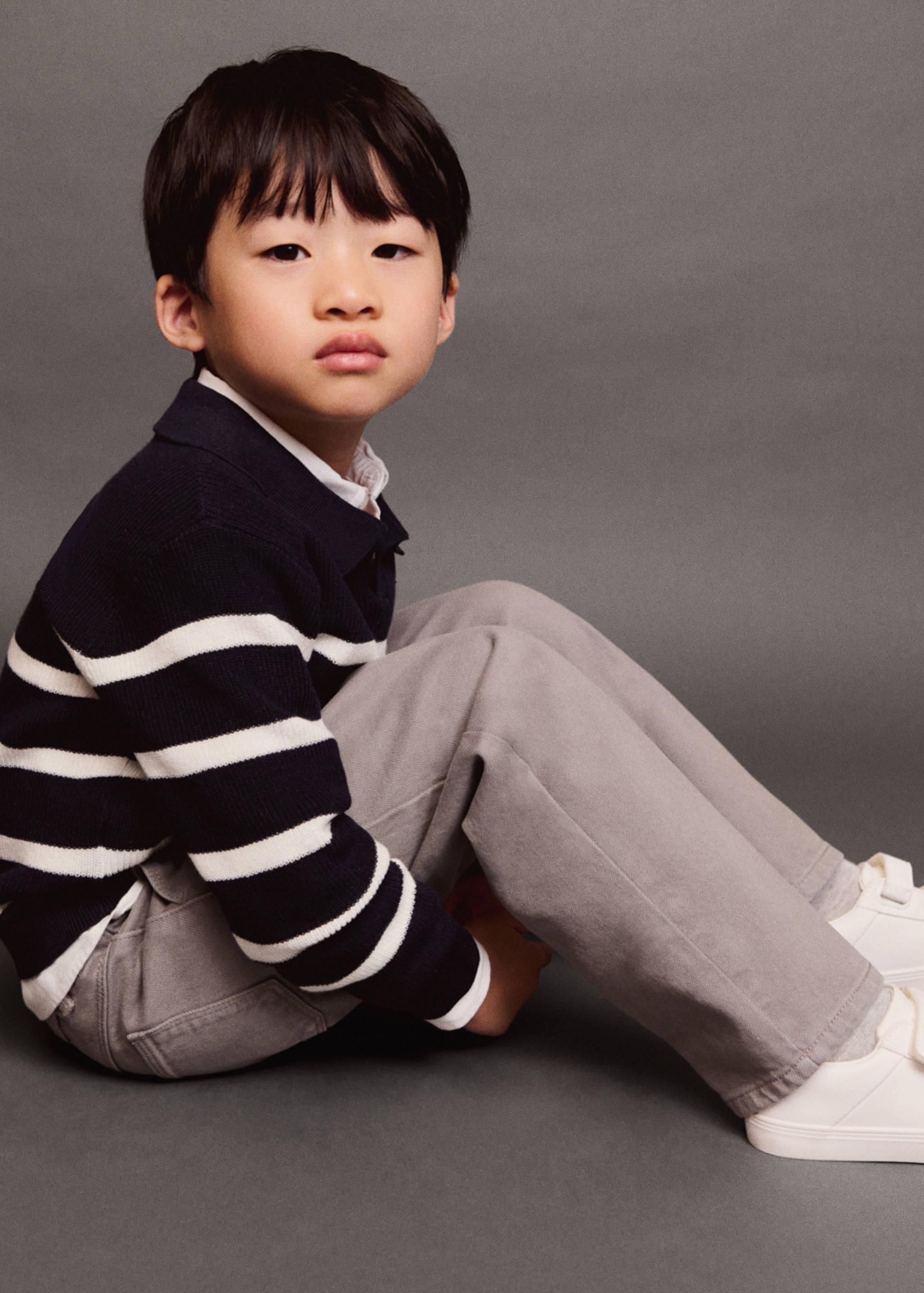 Knit striped sweater - Details of the article 5
