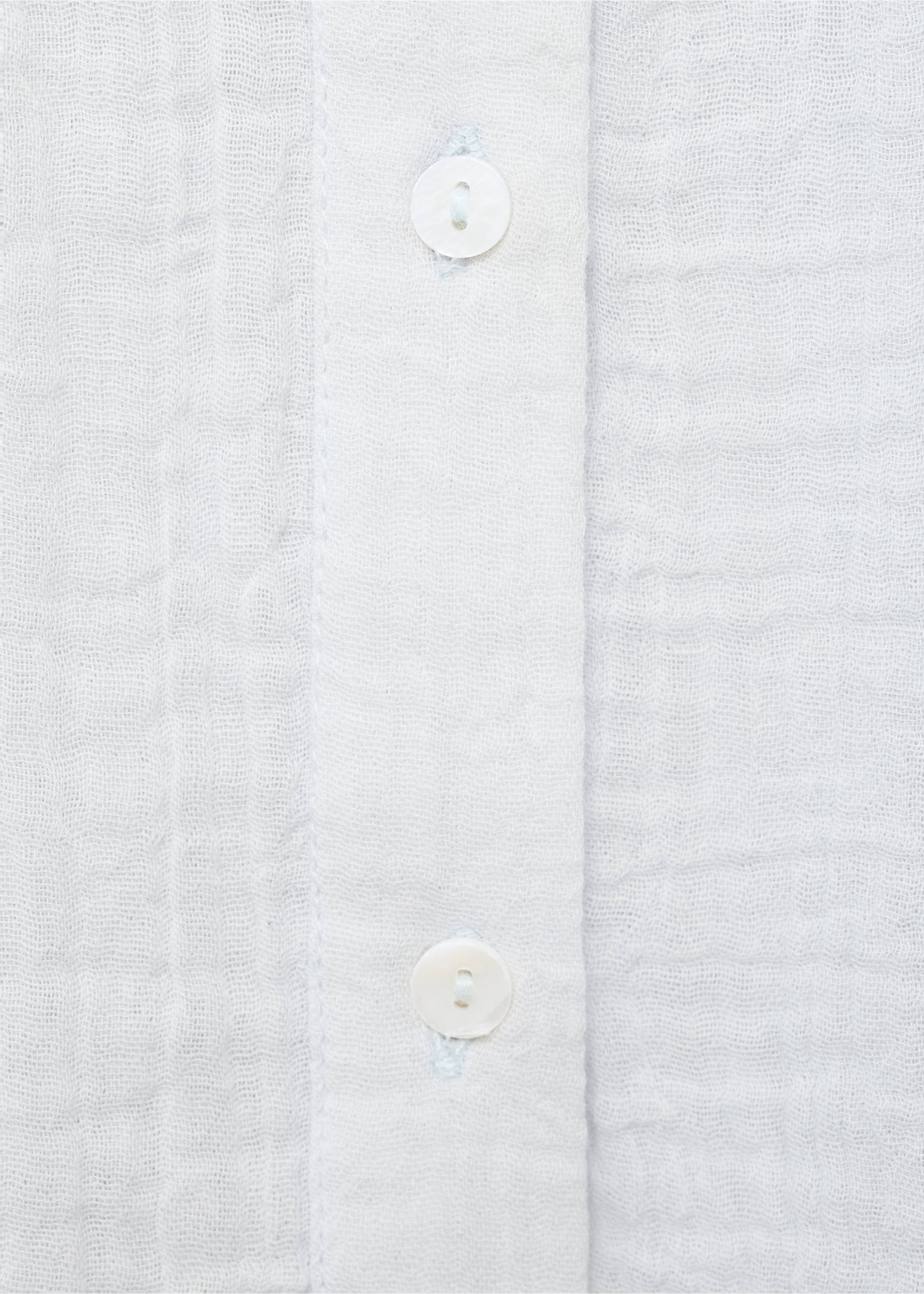 Bambula-Bluse mit Rüschen - Detail des Artikels 0, Himmelblau. Ref: 17065151-00.