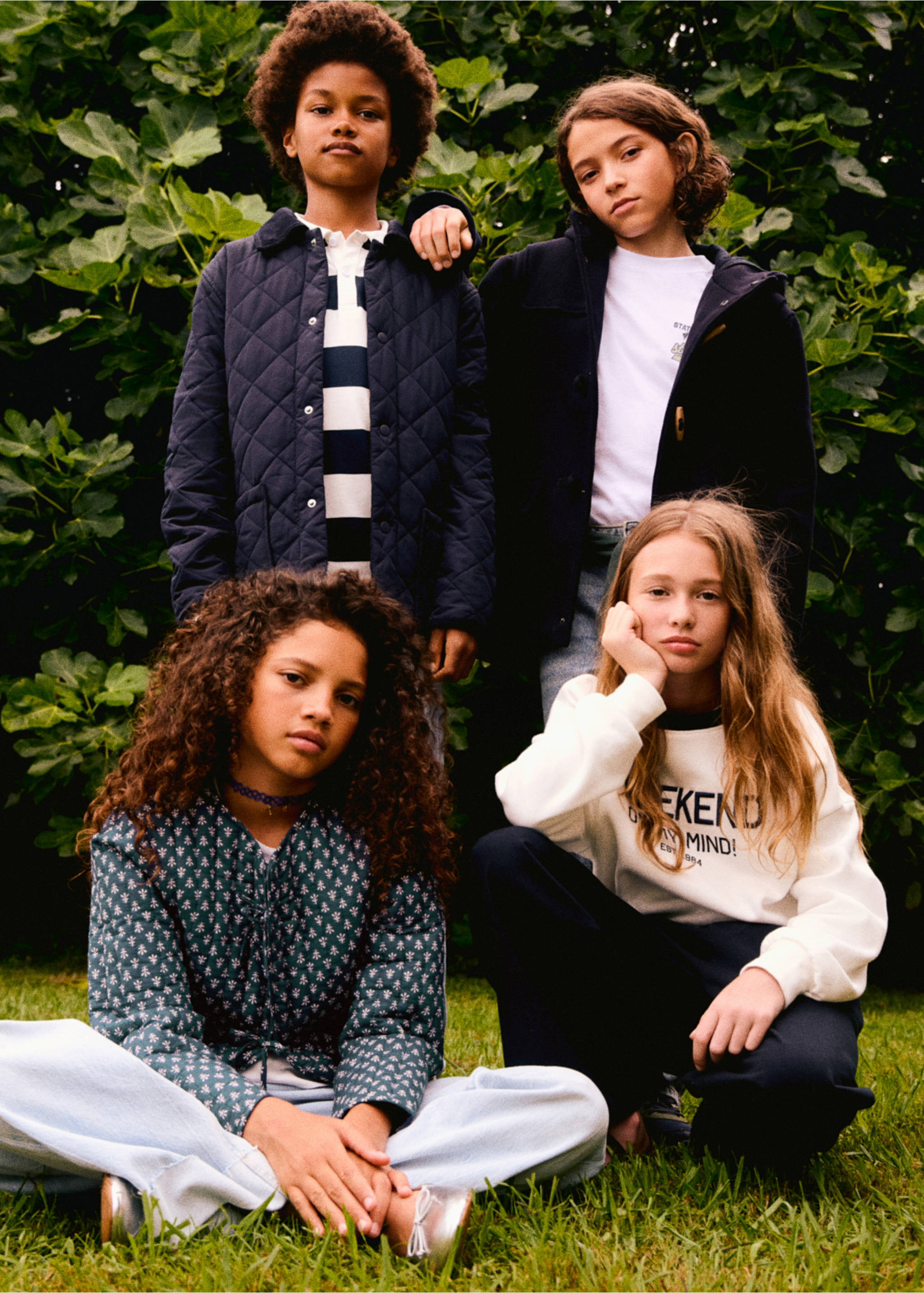 Printed cotton jacket - Details of the article 5, Navy. Ref: 17065156-00.