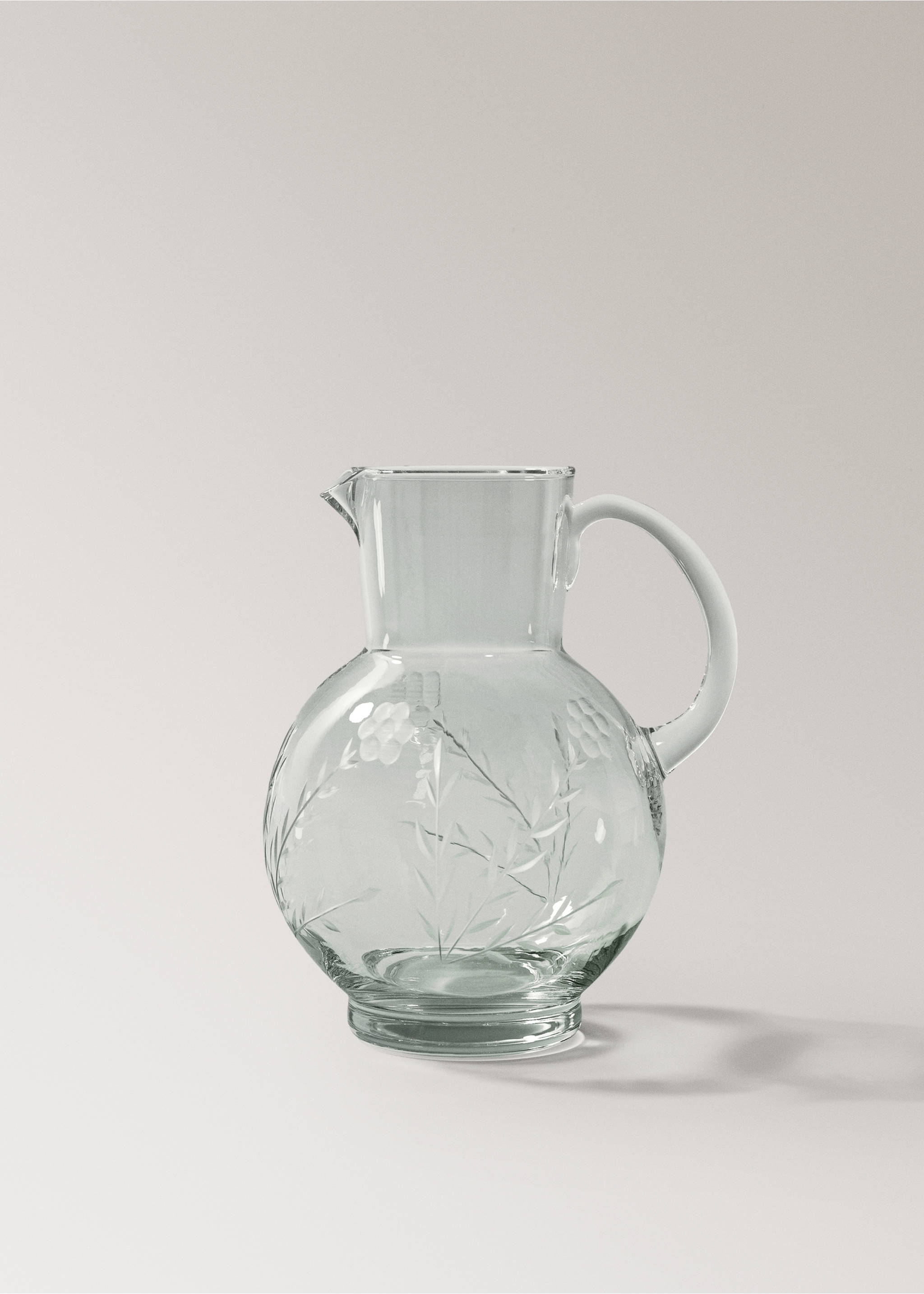 Hand-carved blown glass jar - Article without model, Off White. Ref: 17065164-00.