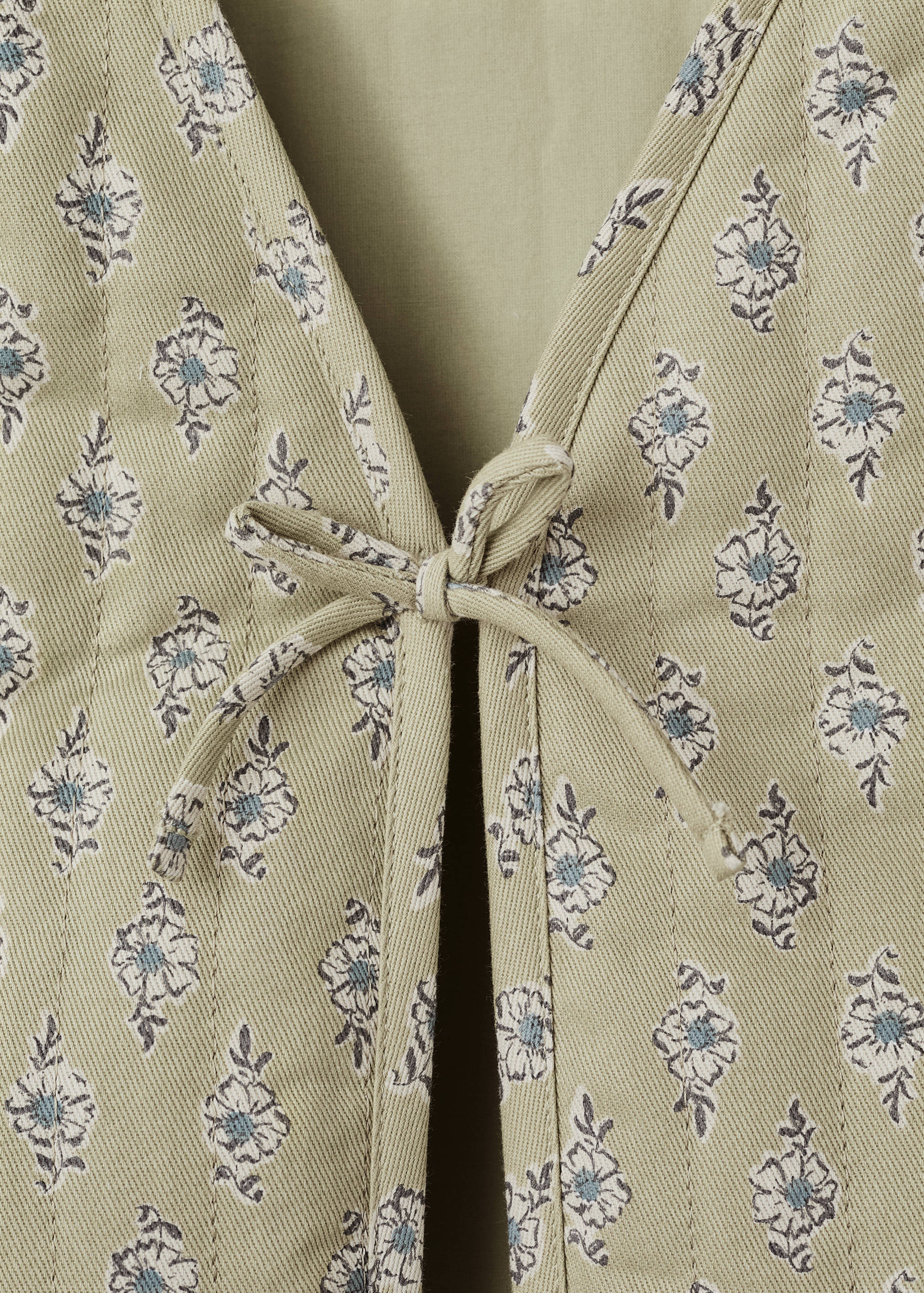 Floral-print waistcoat - Details of the article 0