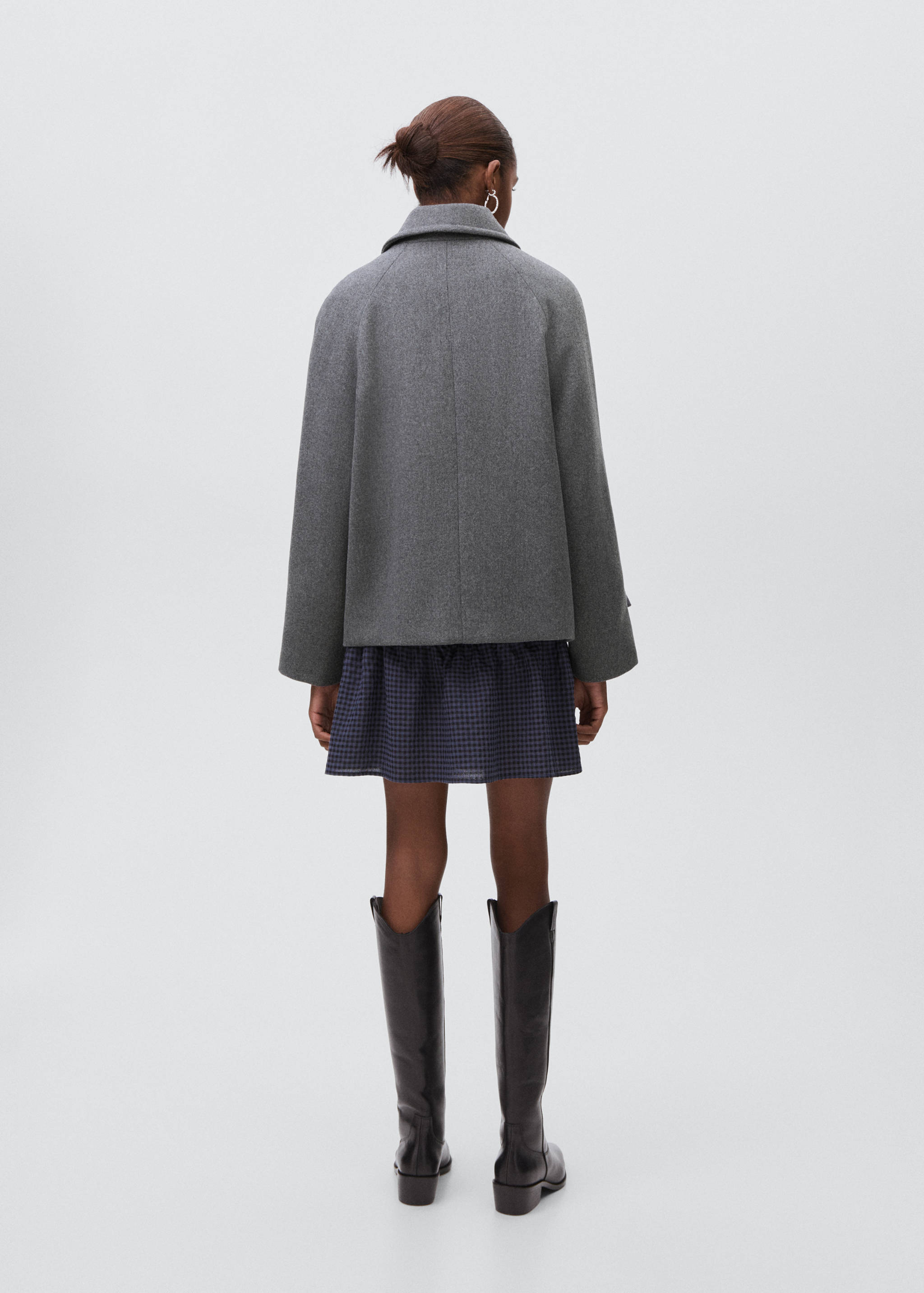 Wool fabric coat - Reverse of the article