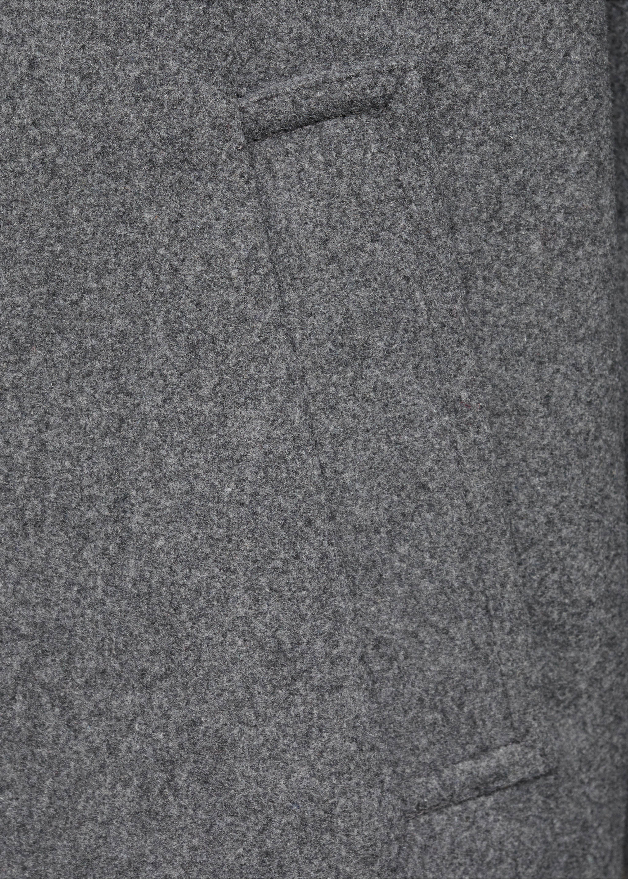 Wool fabric coat - Details of the article 0, Grey. Ref: 17065783-00.