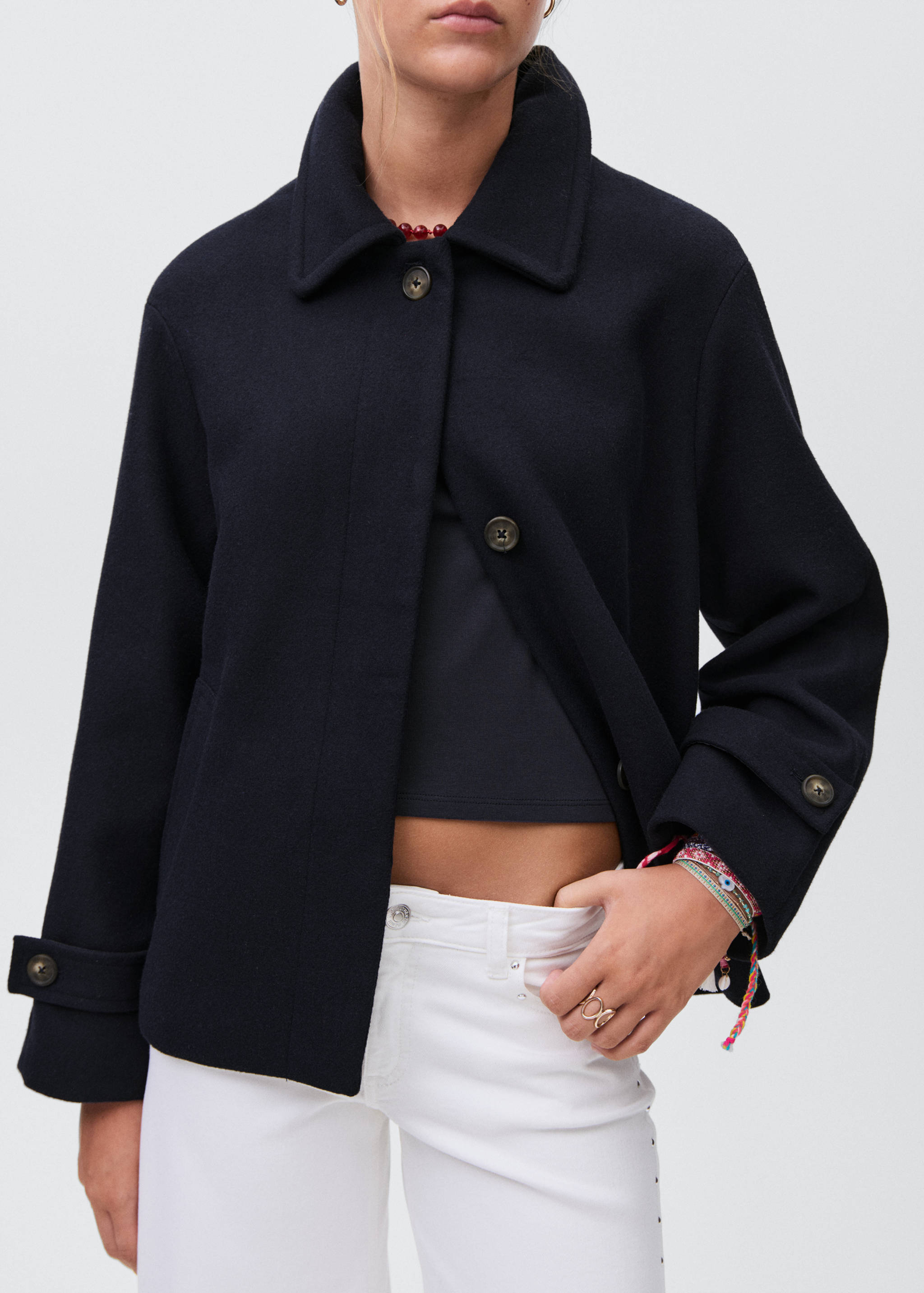 Wool fabric coat - Medium plane